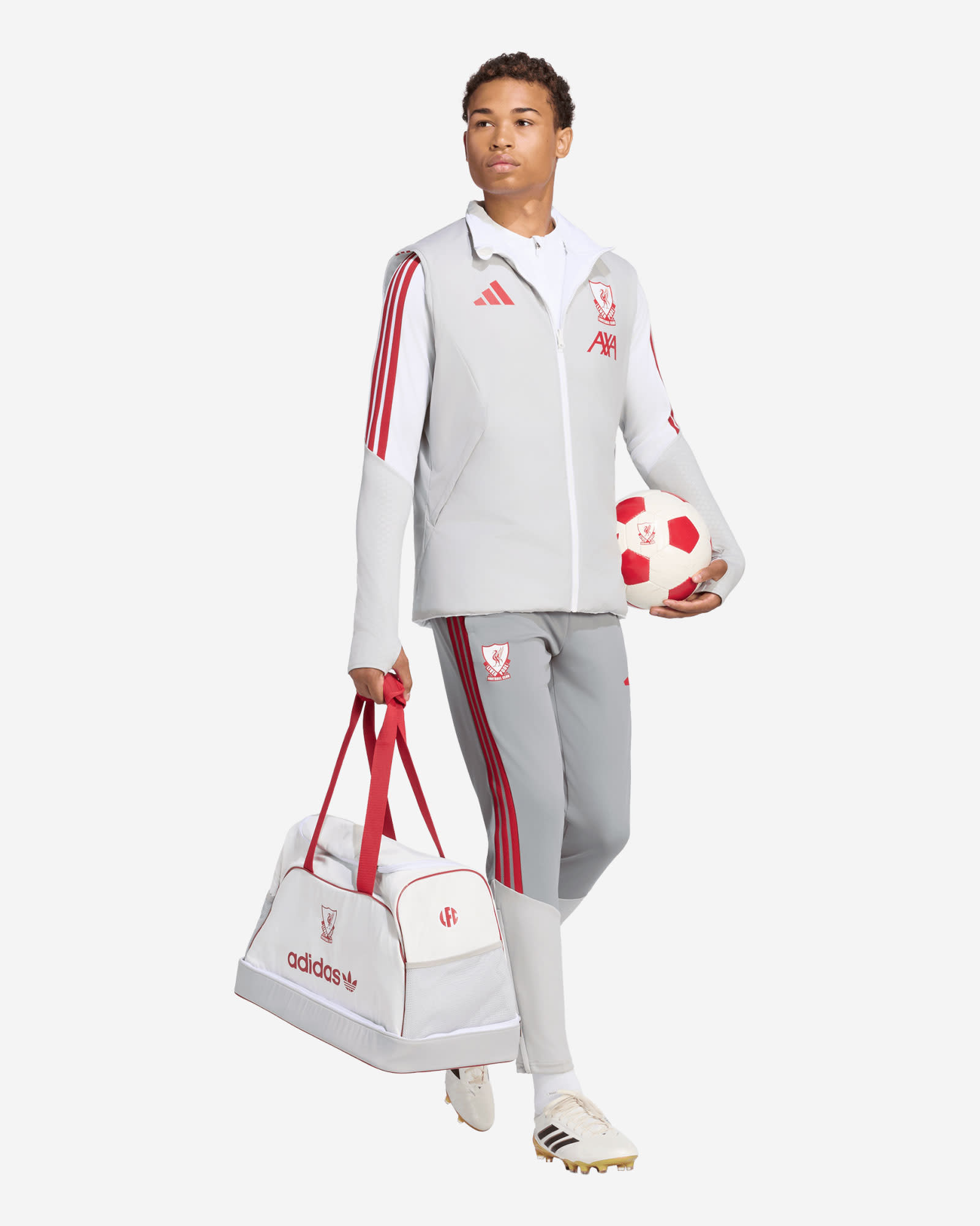 LFC adidas Mens 26/27 European Tiro Winterized Vest White - Image 3