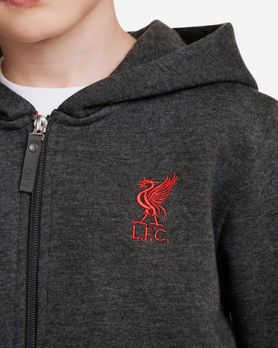 LFC Juniors Zip Through Jog Set Charcoal - Image 2