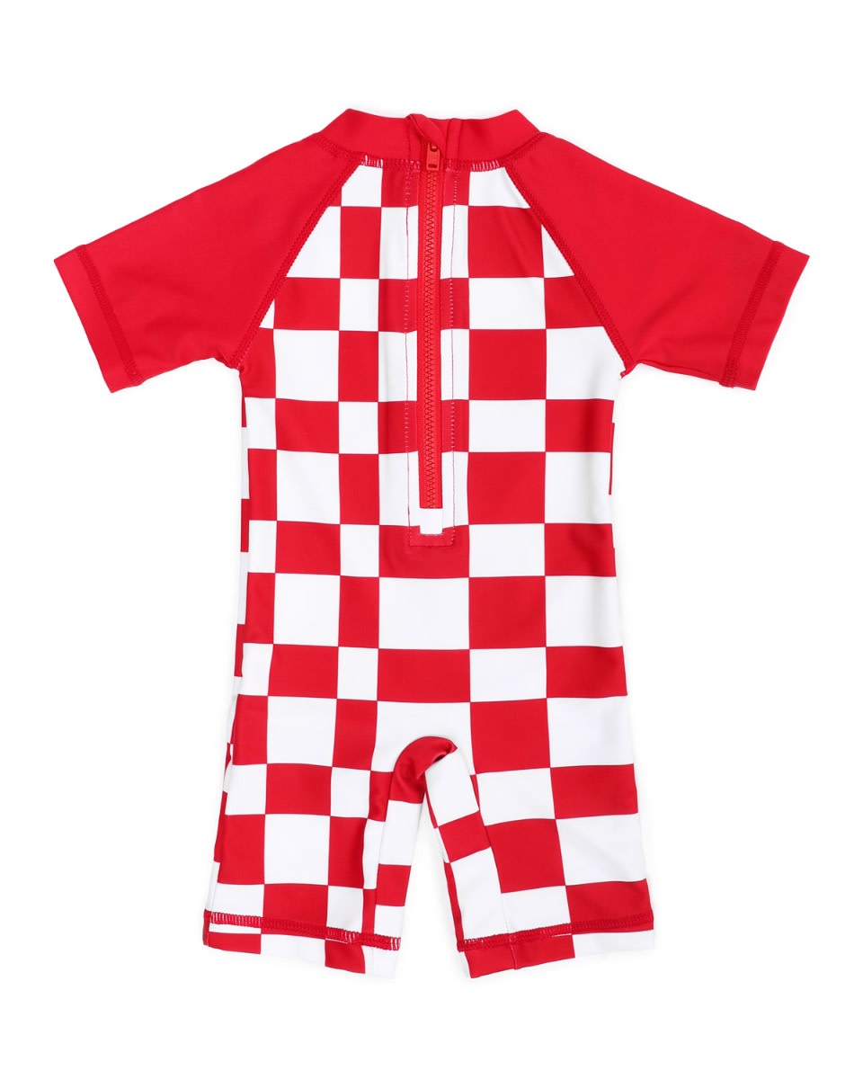 LFC Baby Check Swim Suit Red - Image 2