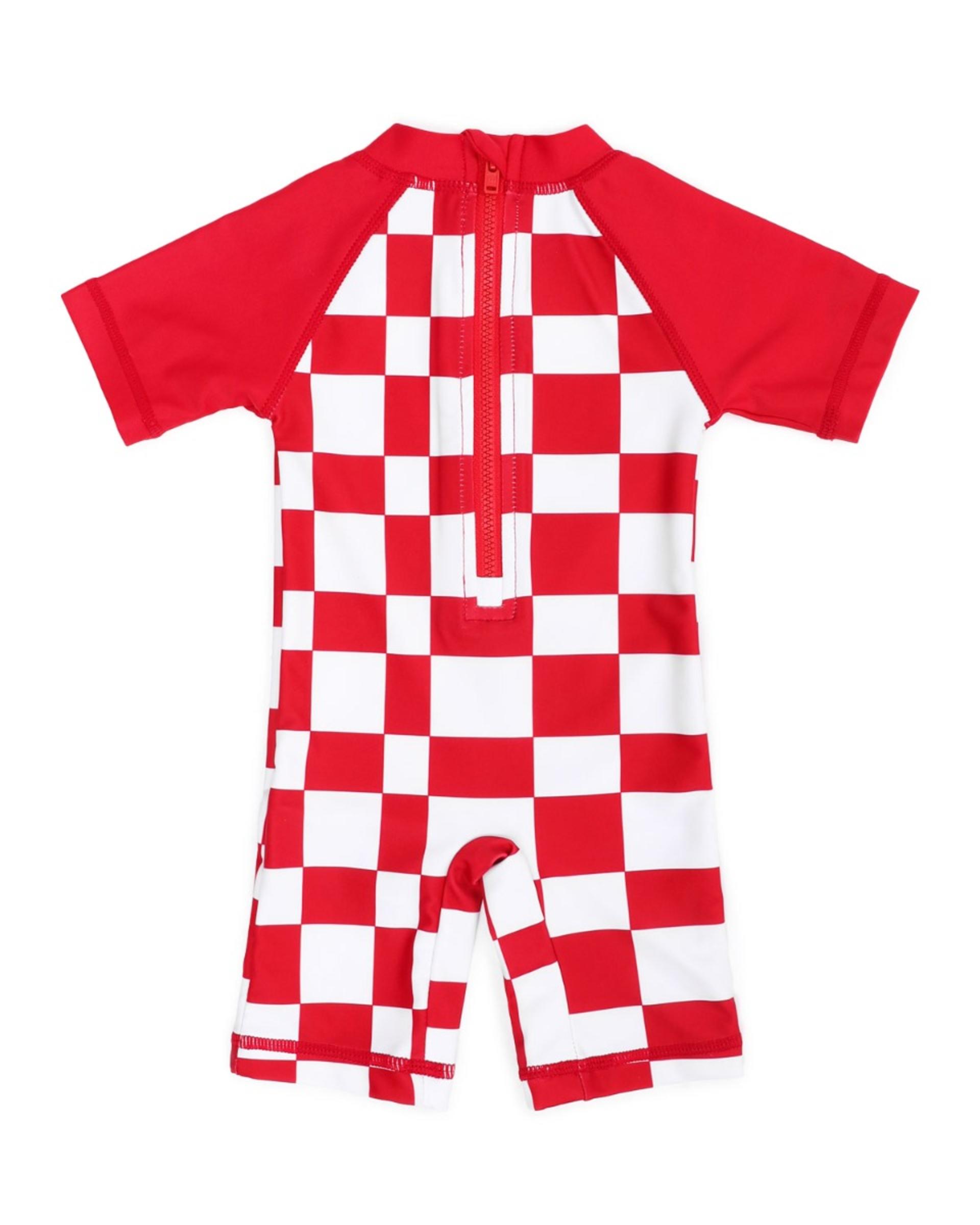 LFC Baby Check Badedragt Rød - Image 2
