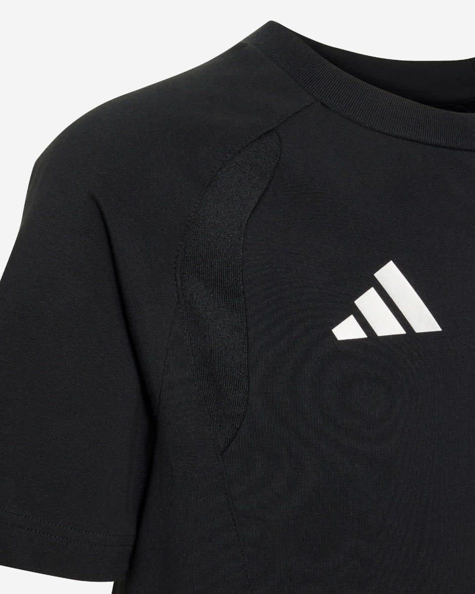 เสื้อยืดสำหรับนักท่องเที่ยว LFC adidas Youth Tiro สีดำ - Image 4
