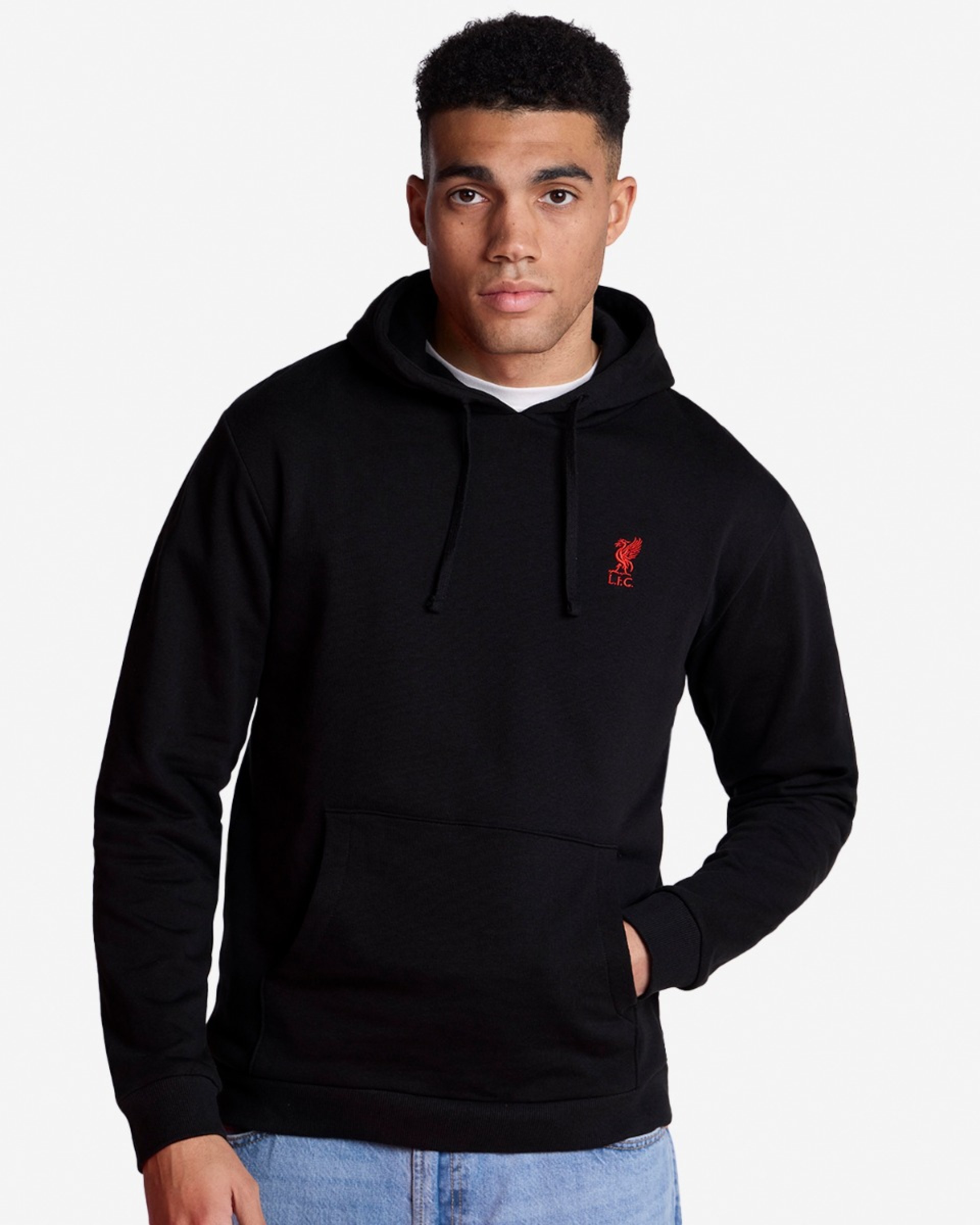 Sudadera con capucha LFC con logo para hombre, color negro - Image 1