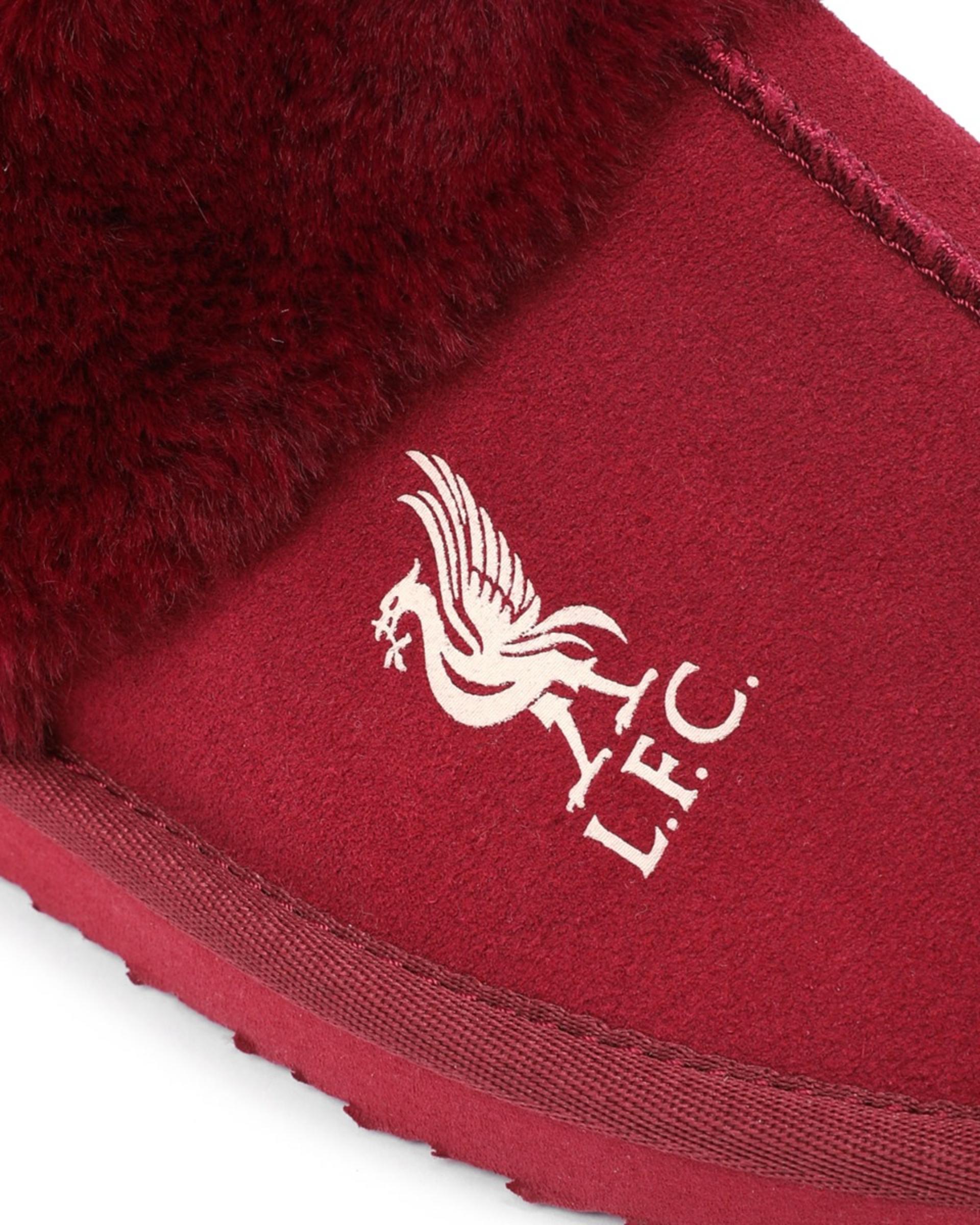 Mules LFC de gamuza para mujer, color rojo - Image 3