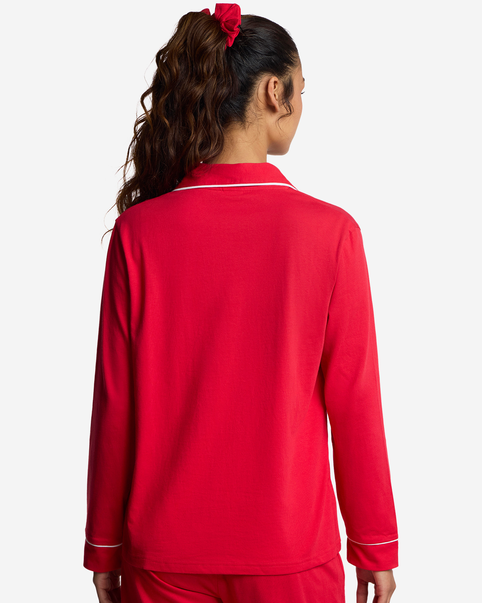 LFC Revere Pyjamasæt til kvinder med Scrunchie Rød - Image 2