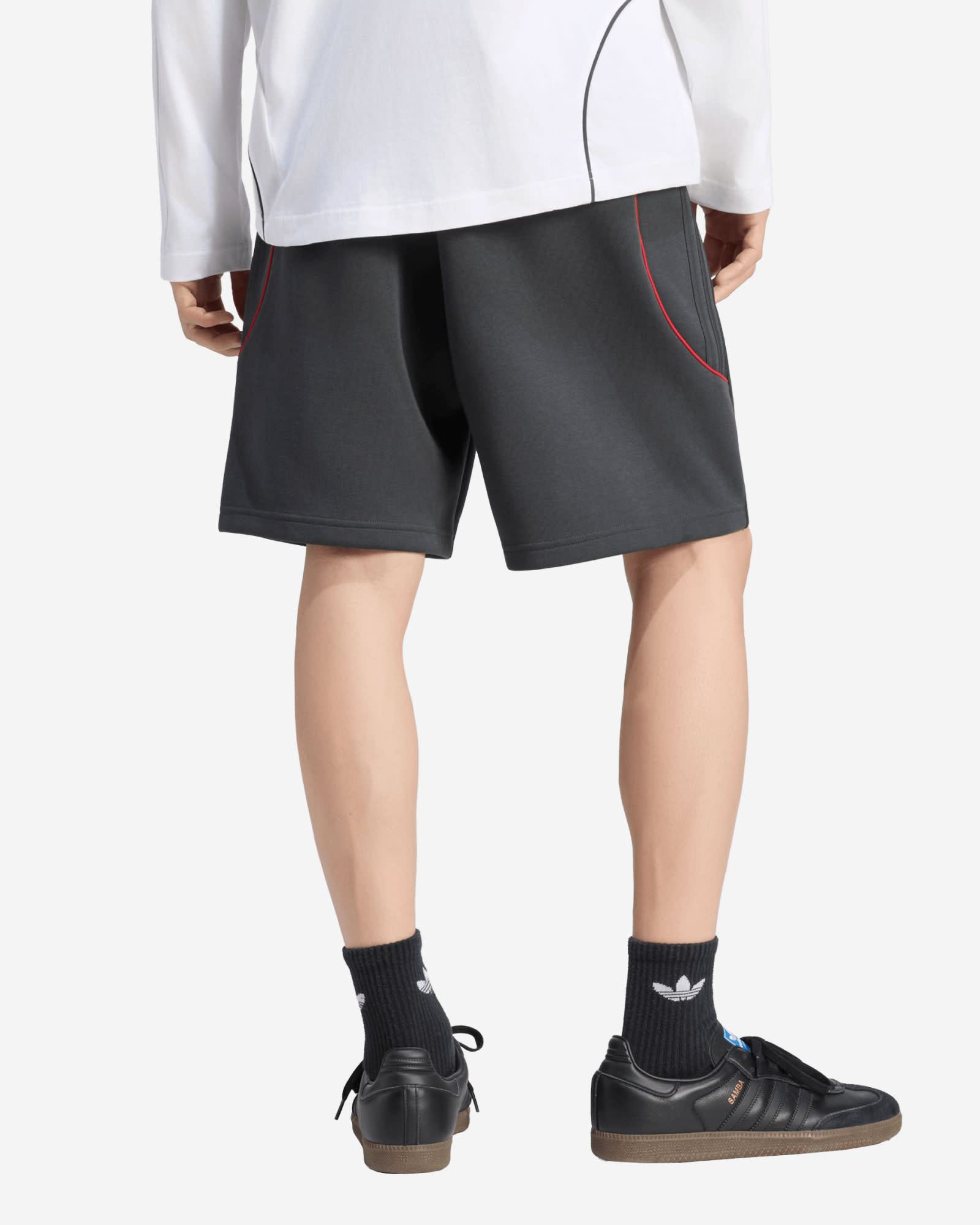 LFC adidas Mens Spacer Teamgeist 26 Shorts Dark Grey - Image 2