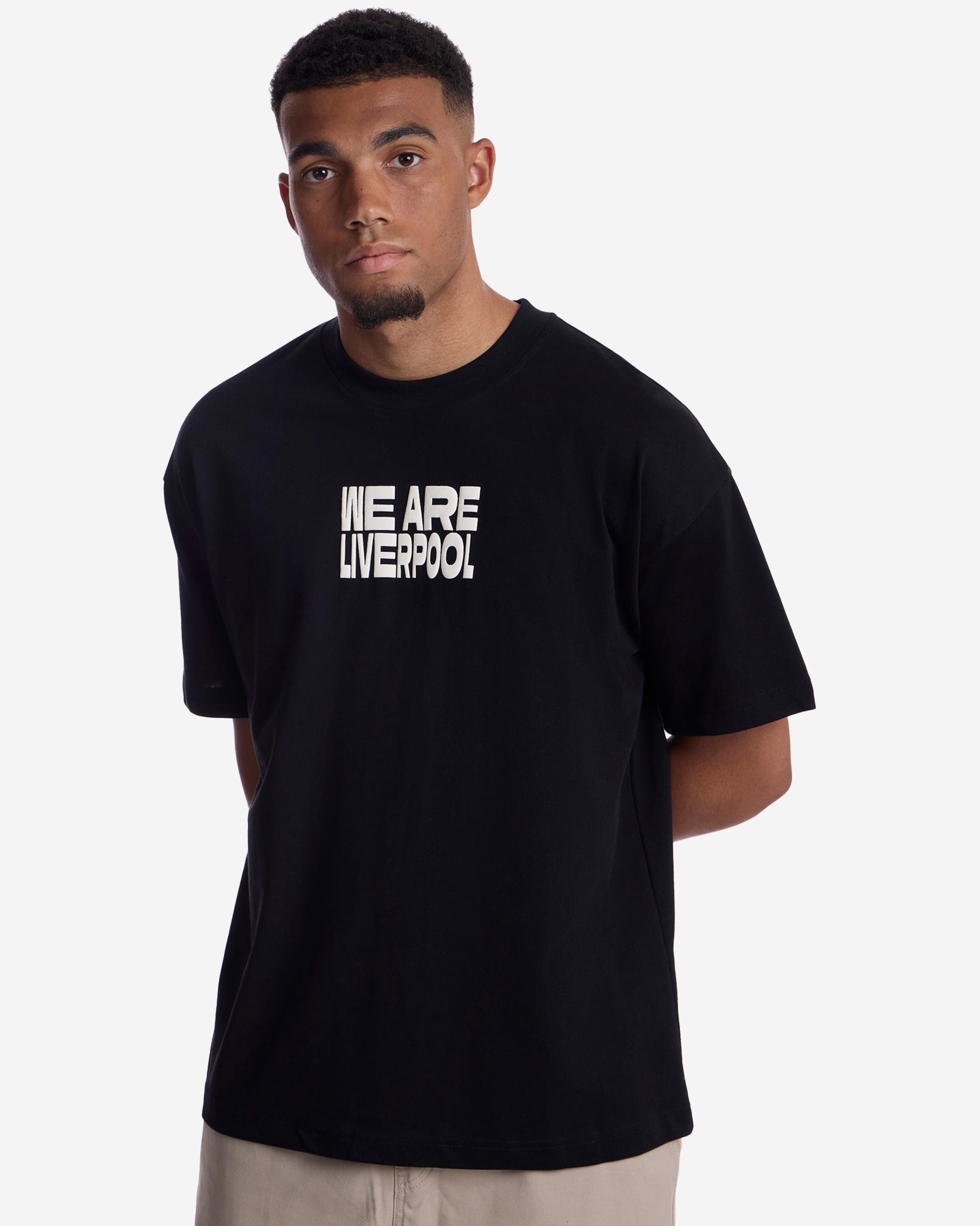 Camiseta extragrande para hombre LFC We Are Liverpool, negra - Image 3