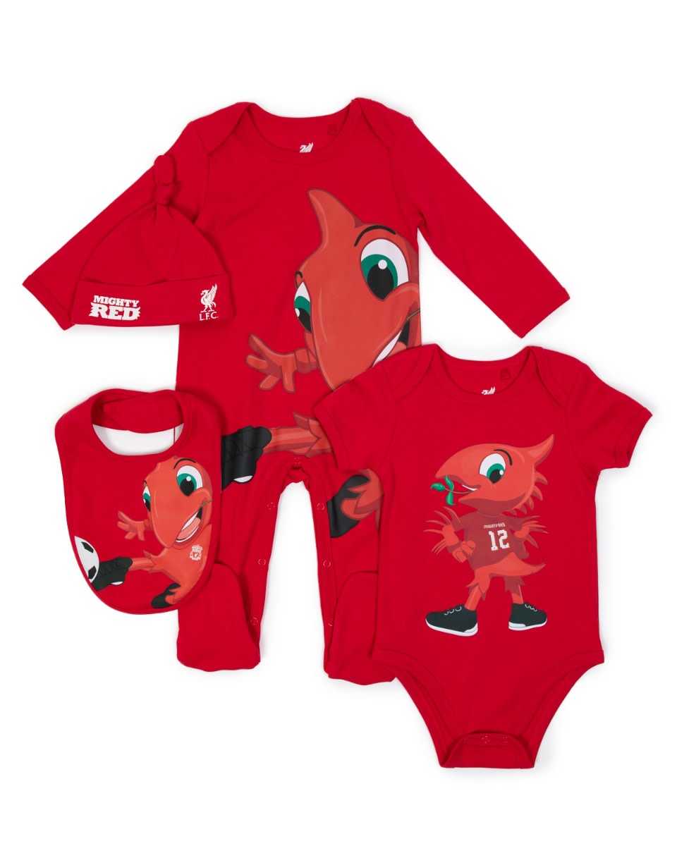LFC Mighty Red 4 Piece Babywear Set - Image 1