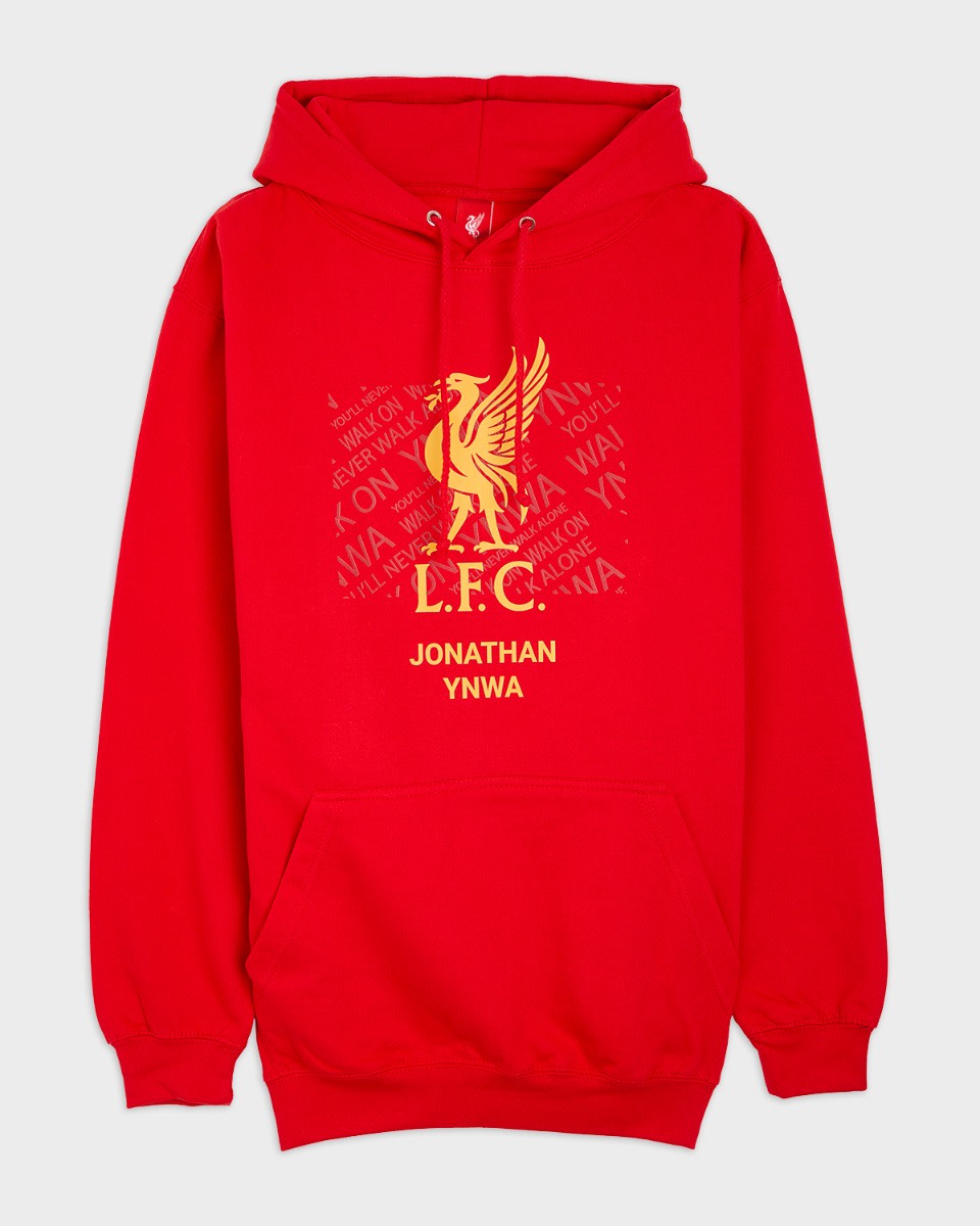 LFC Liverbird Personalised Red Hoody - Image 2