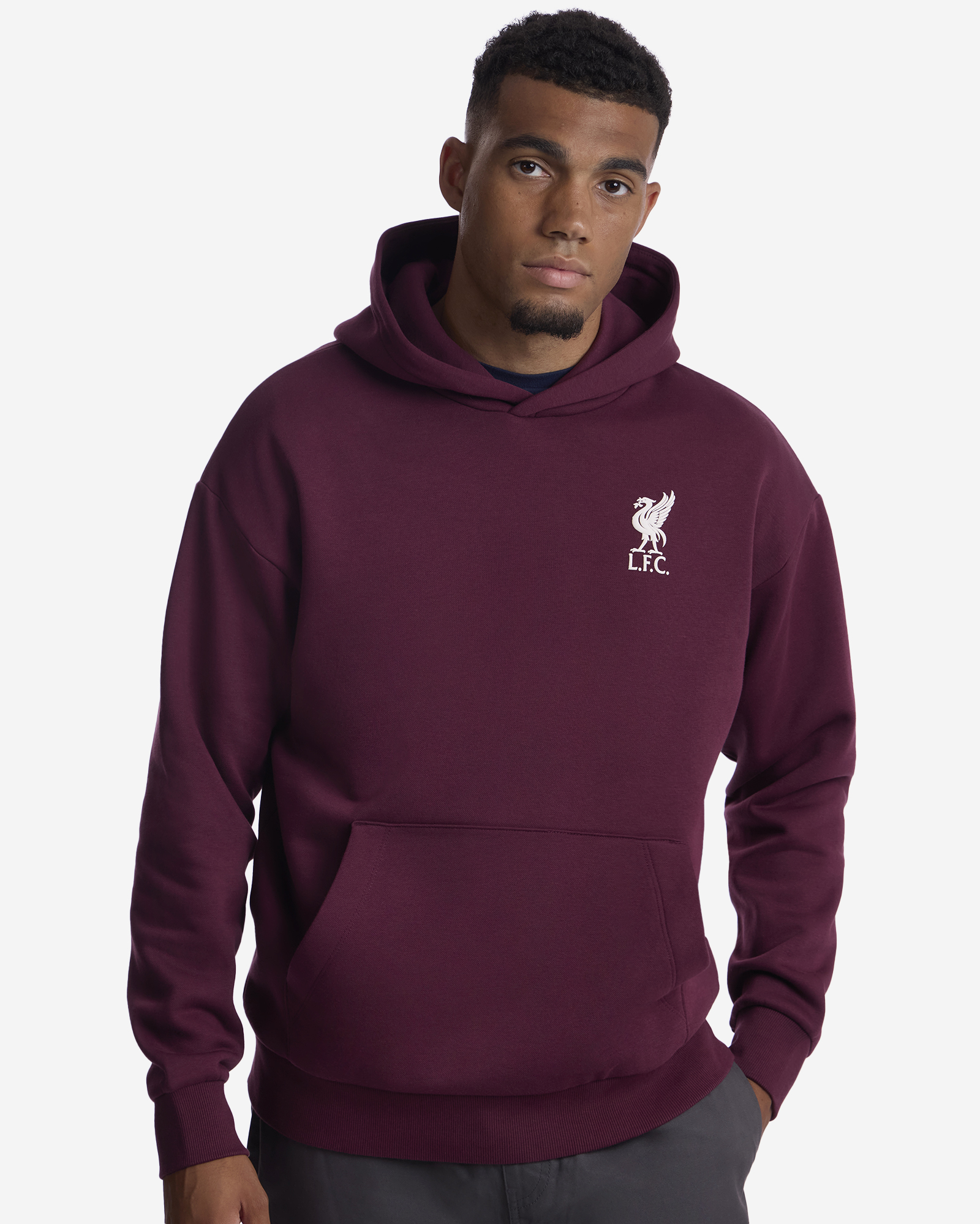 LFC 男式背面印花超大连帽卫衣 Fig - Image 1