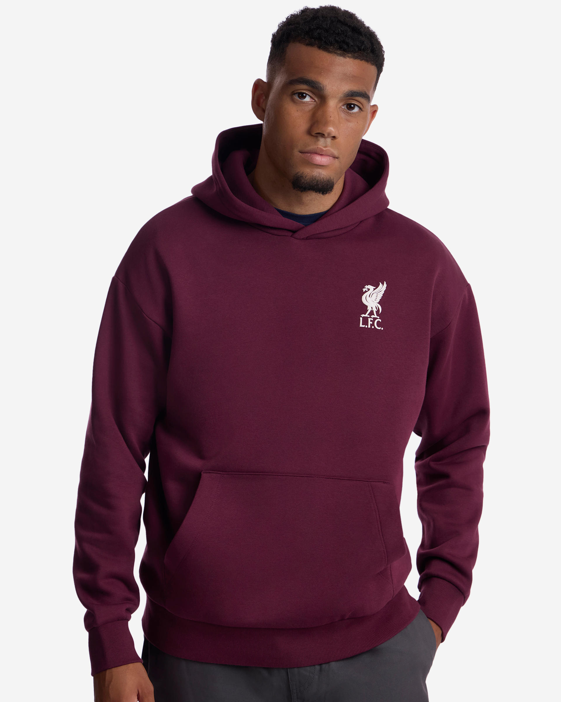 Sudadera con capucha extragrande LFC para hombre con estampado de guiones en la espalda - Image 1
