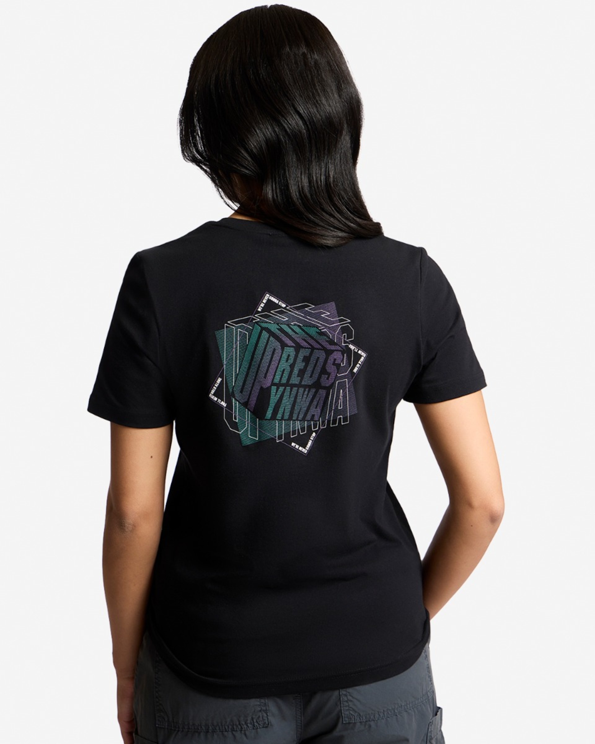 LFC Up The Reds Damen-T-Shirt schwarz - Image 2