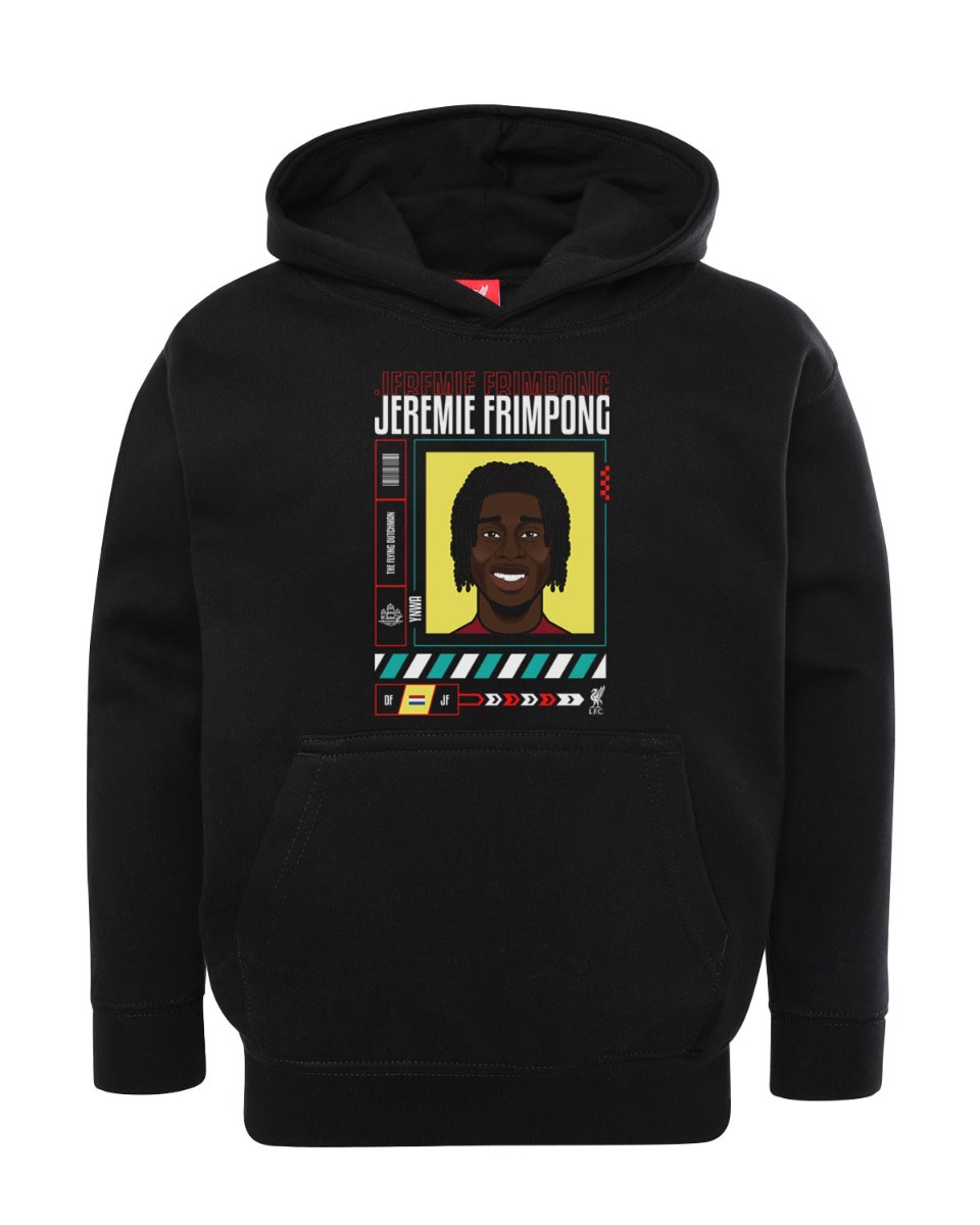 Sudadera con capucha estampada LFC Junior Frimpong negra - Image 1