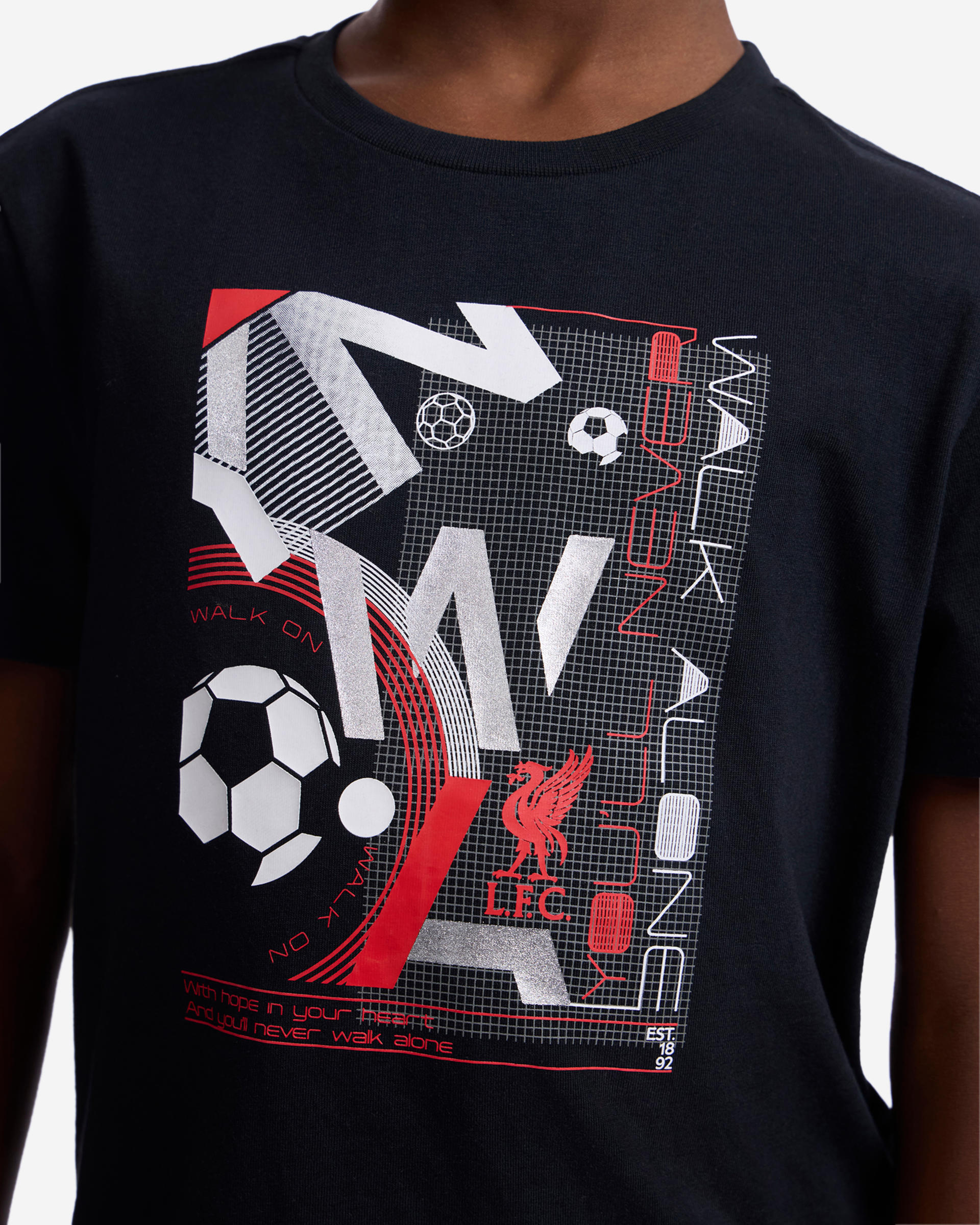 Camiseta abstracta para bebés LFC negra - Image 3