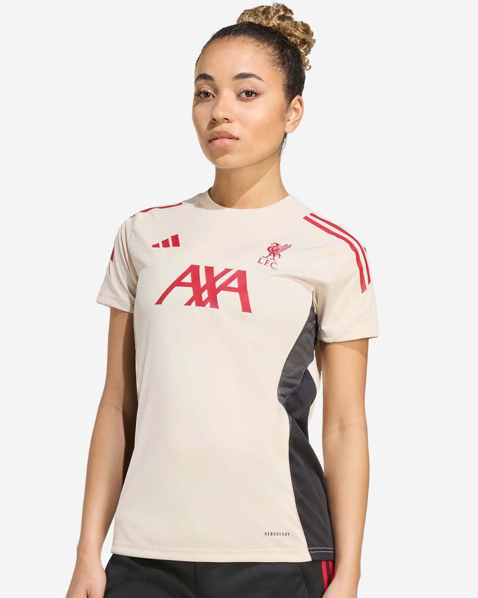 LFC 아디다스 여성용 25/26 국산 반소매 탑 화이트 - Image 1