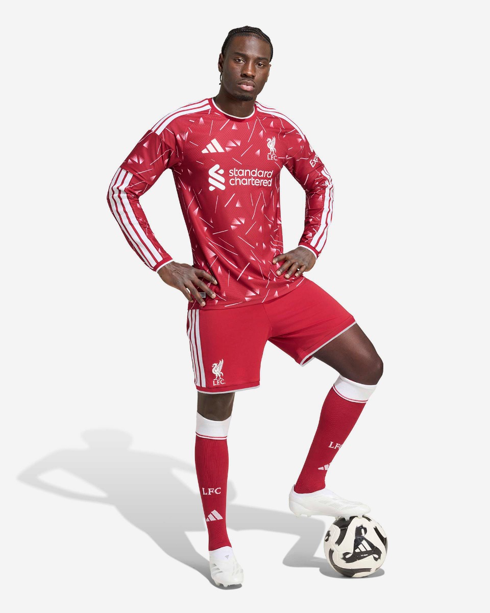 LFC adidas Mens 26/27 Home Authentic Long Sleeve Jersey