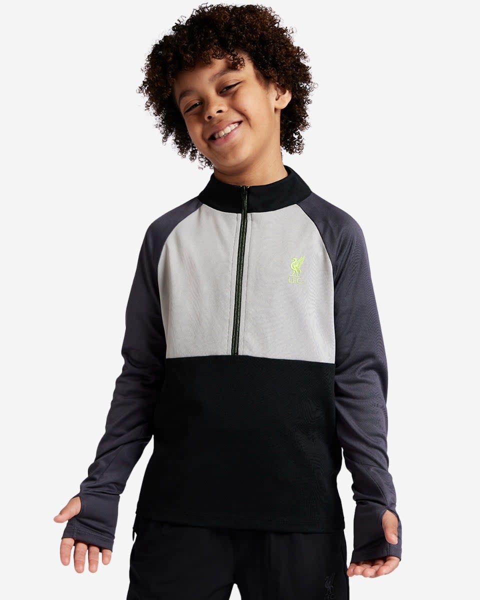 LFC Infants 1/2 Zip Top Black & Grey - Image 1