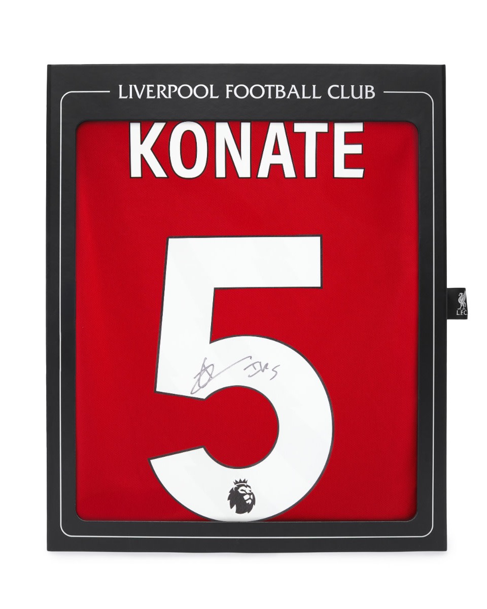 LFC Signed 25/26 Konate Boxed Shirt - Image 1