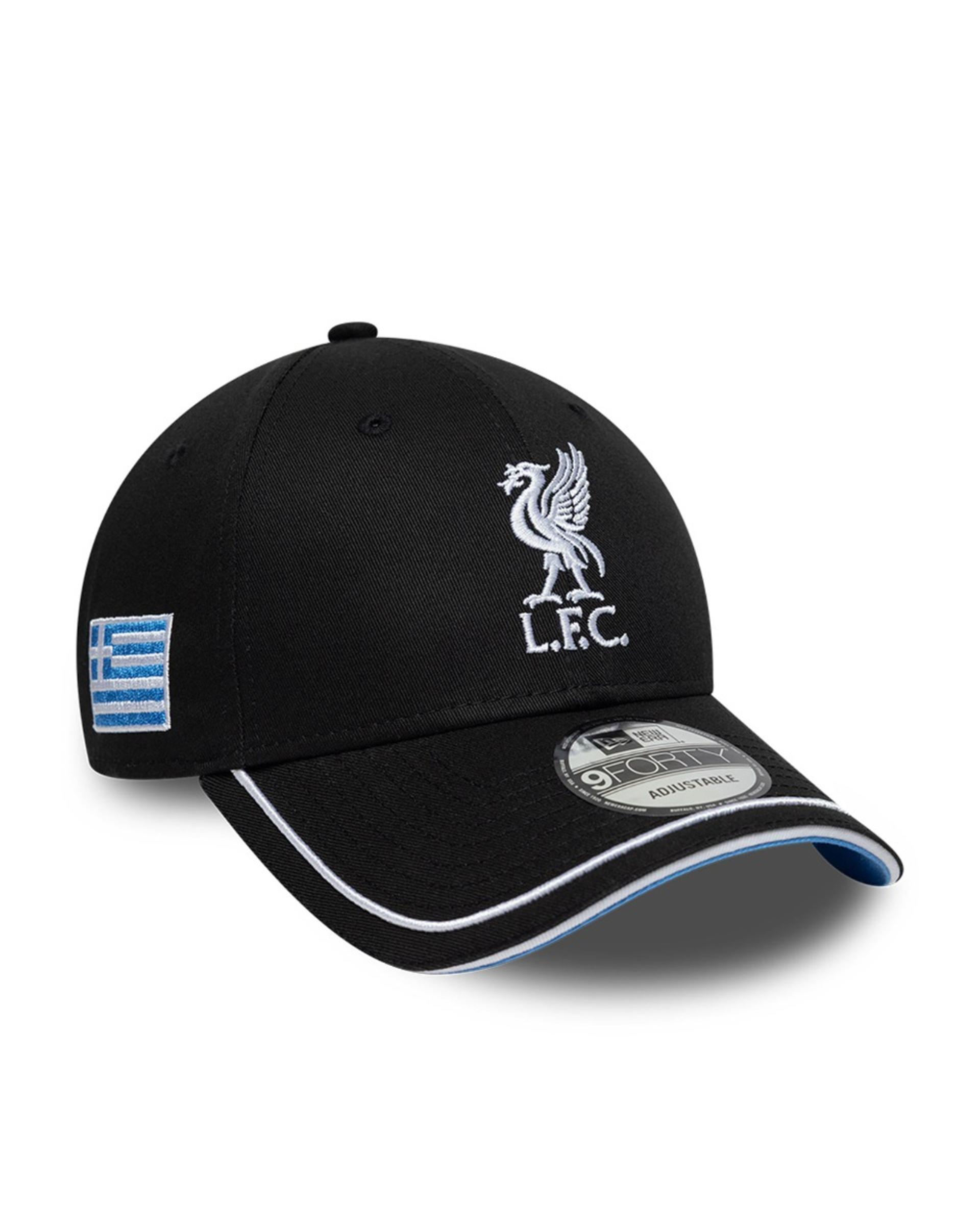 LFC New Era Adults 9FORTY Grækenland Kasket Sort - Image 1