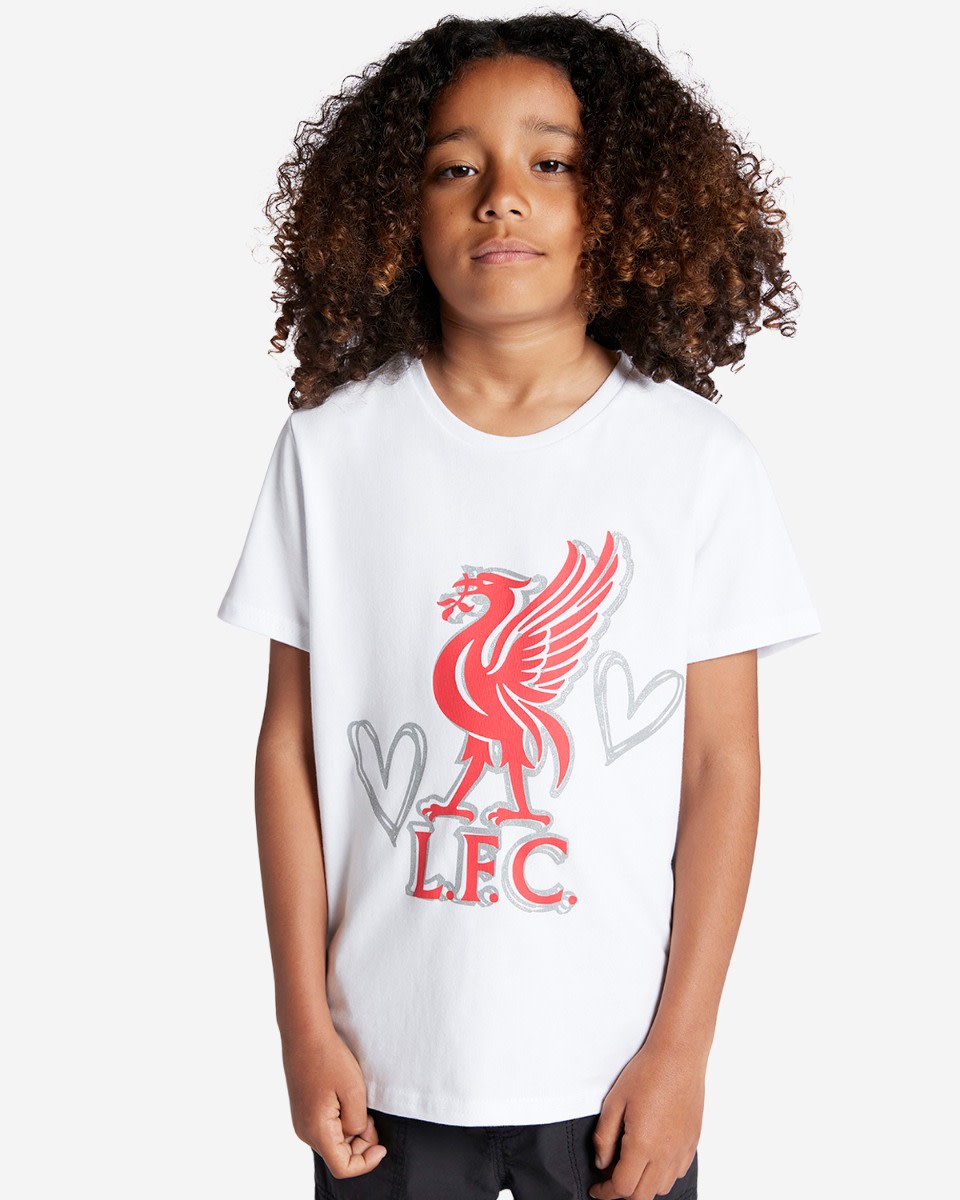 LFC Infants Heart Liverpool Tee White - Image 1