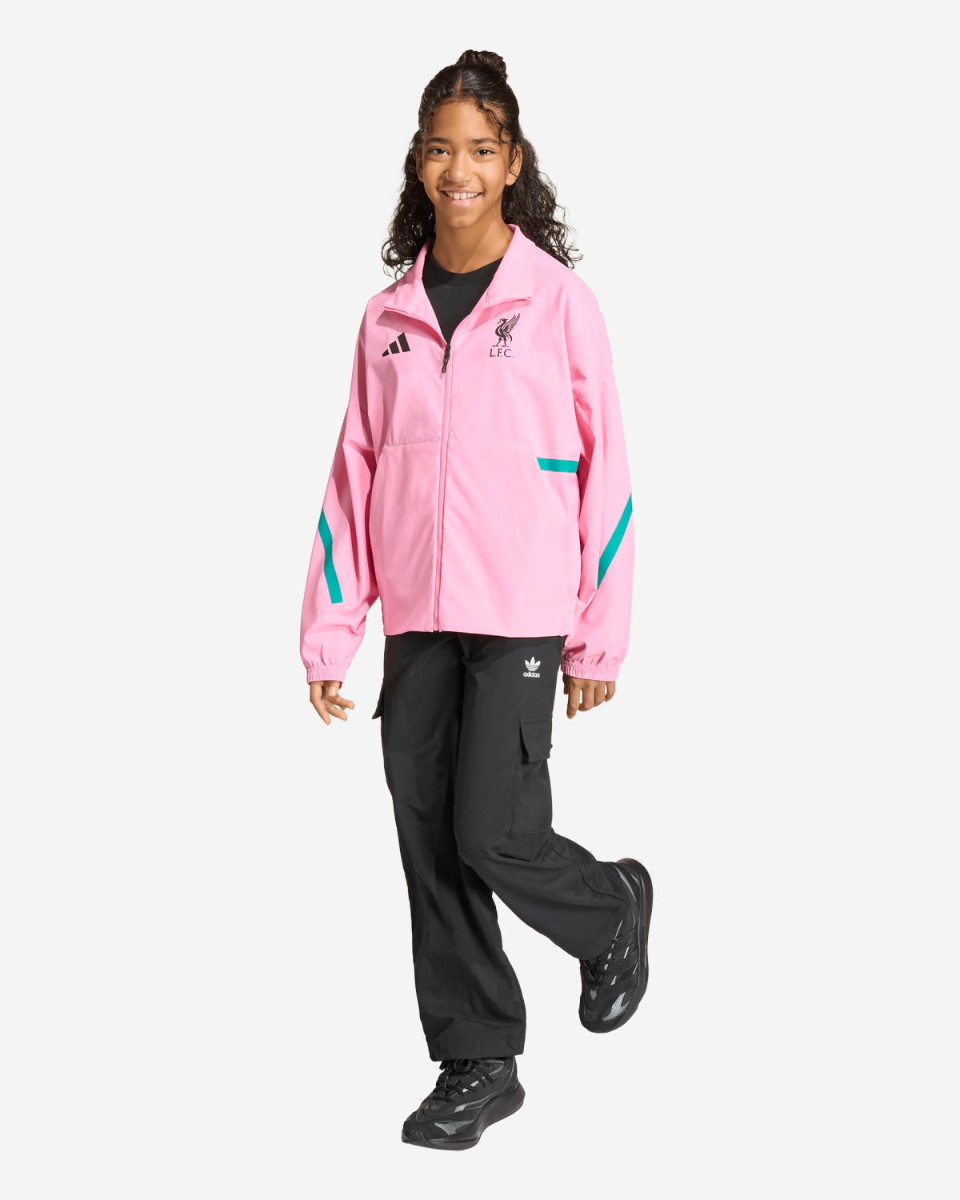 LFC adidas Juniors 25/25 Z.N.E Anthem Jacket Pink - Image 3