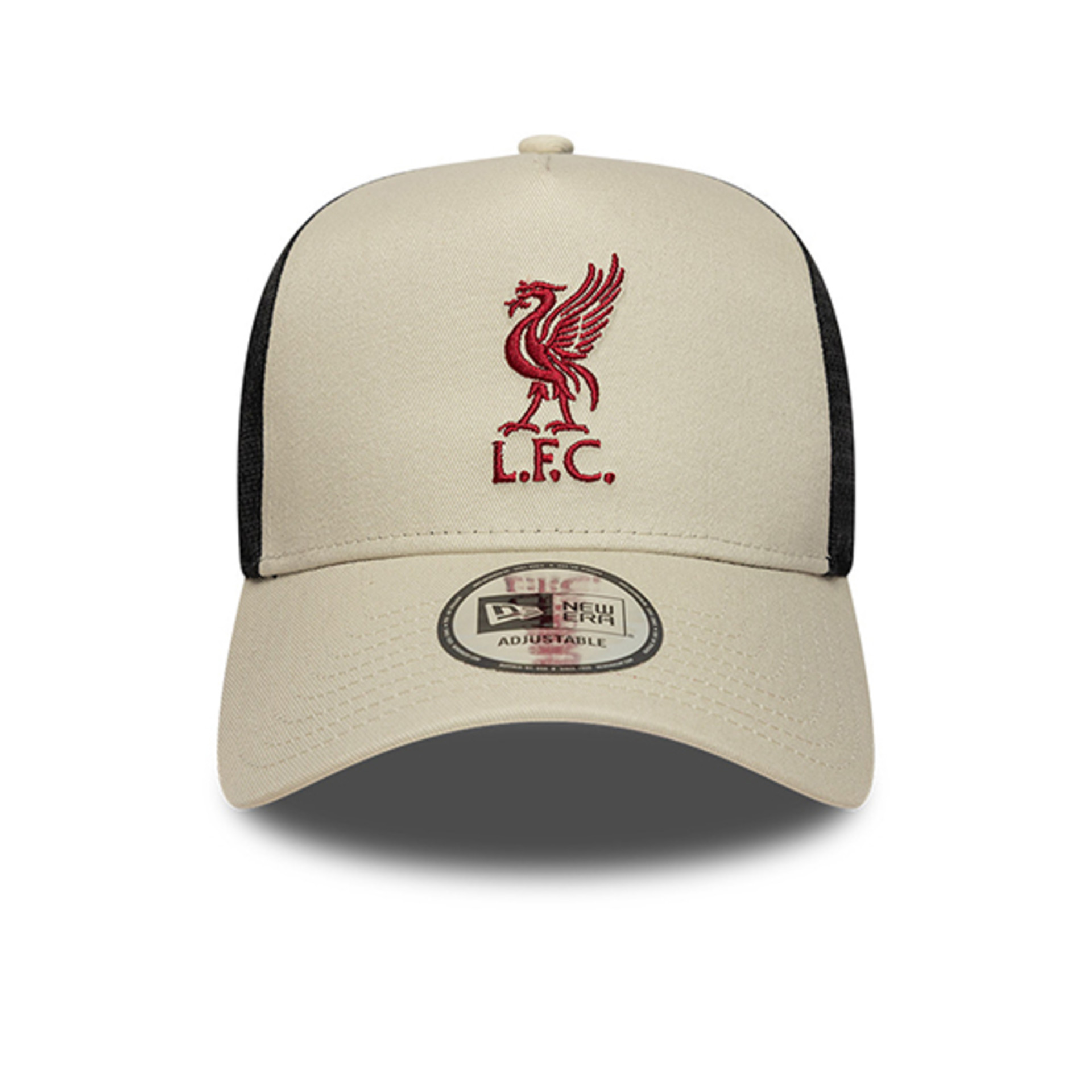 Gorra ajustable LFC New Era 9FORTY con marco en A, beige claro, para camionero - Image 3