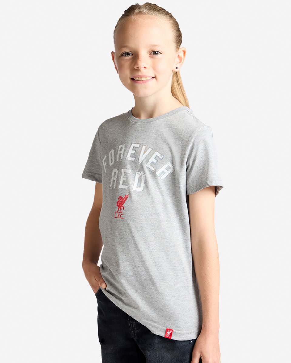 Camiseta LFC Juniors Forever roja gris jaspeado - Image 1