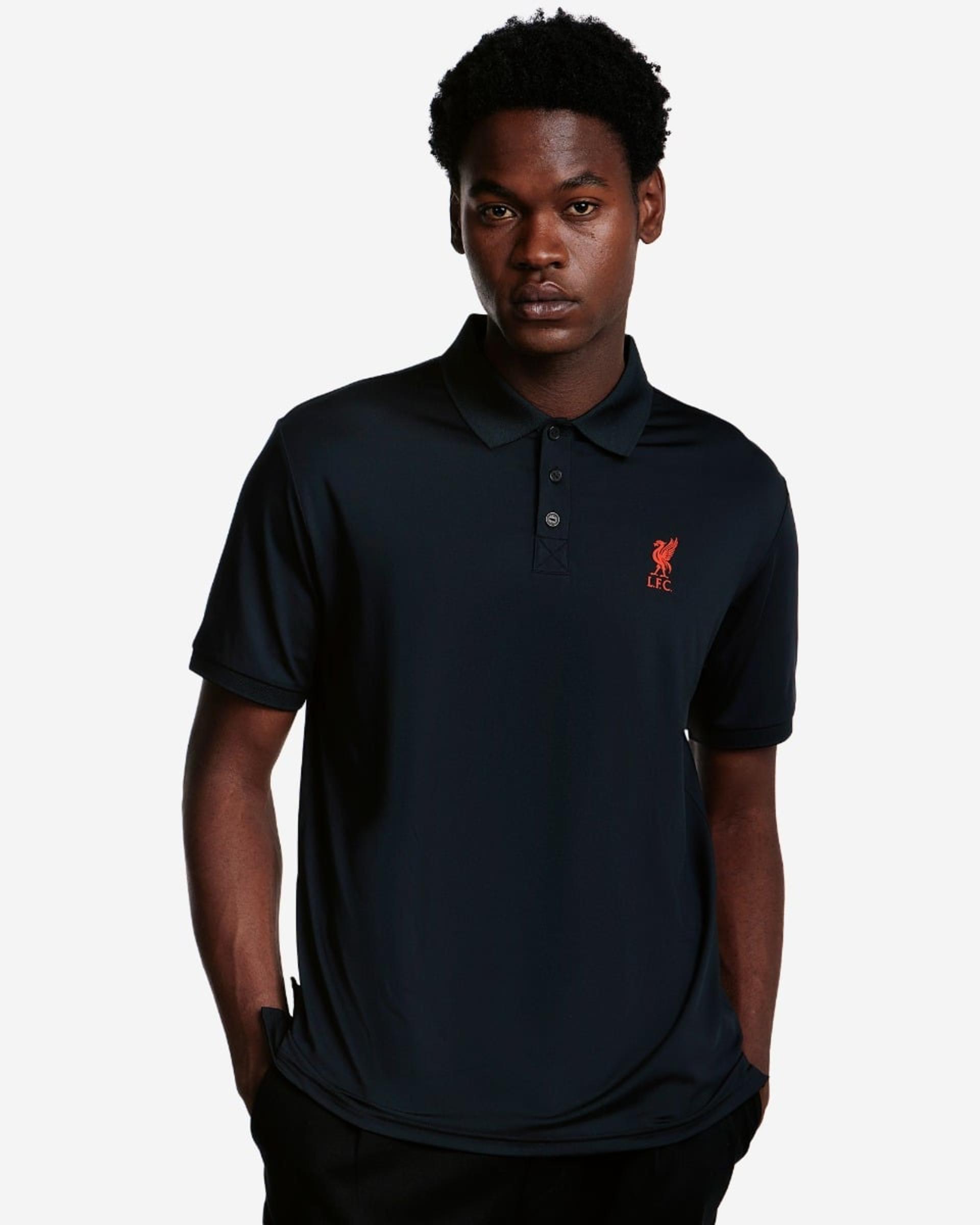 LFC Poly Poly Herren Poloshirt Schwarz - Image 1