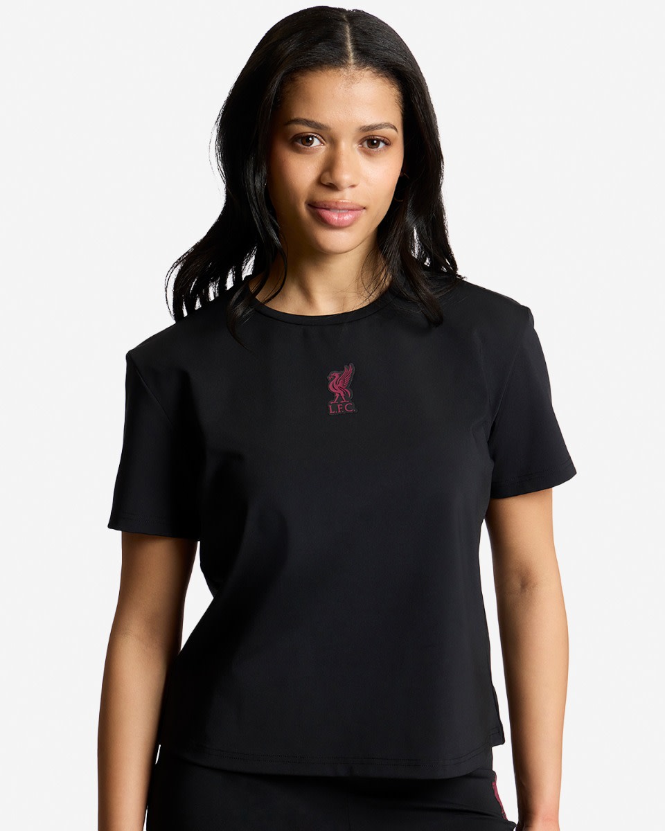 LFC Womens Badge Tee Black - Image 3