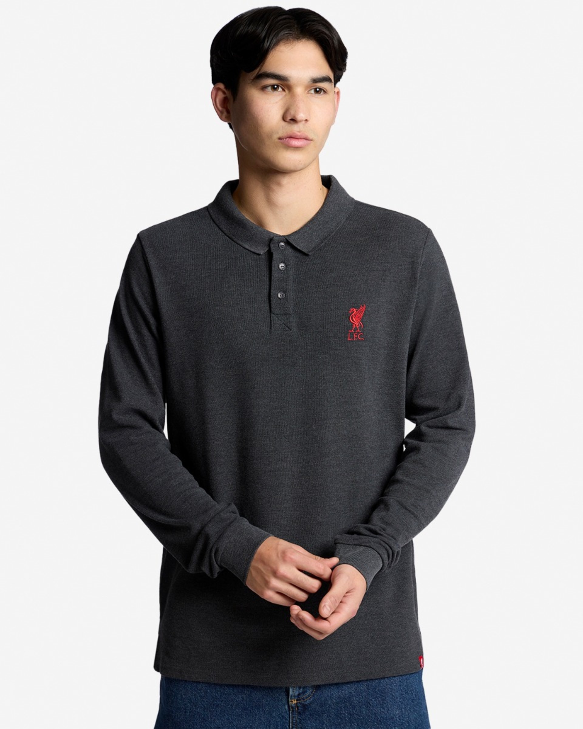 เสื้อโปโลแขนยาว LFC ถ่าน - Image 1