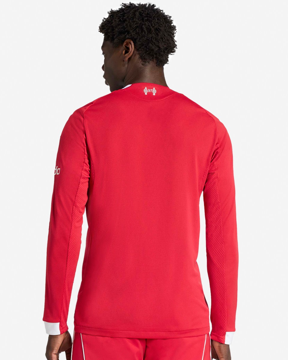 LFC adidas Mens 25/26 Authentic Home Long Sleeve Jersey - Image 2
