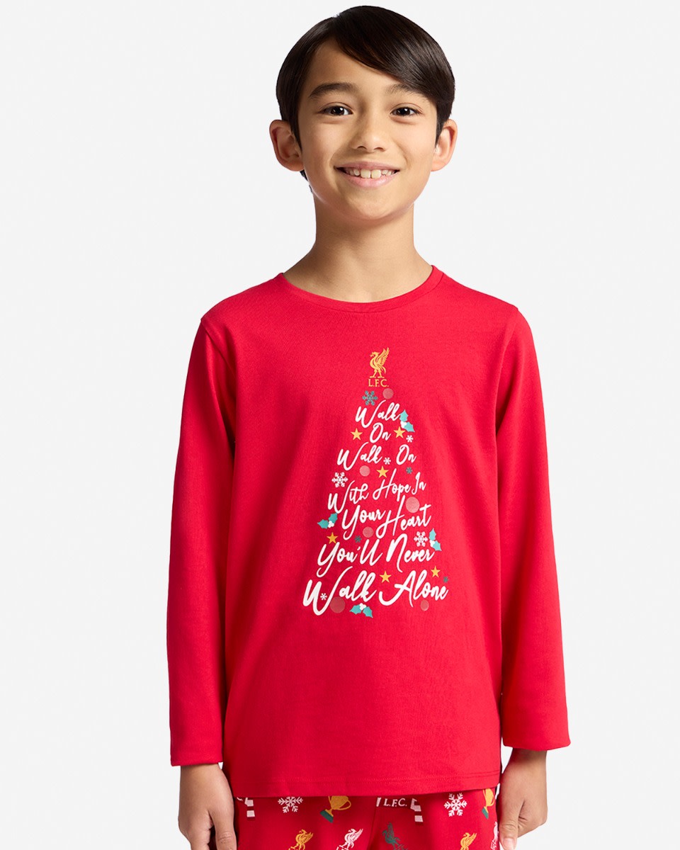 LFC Infants Christmas Pyjamas Red - Image 2