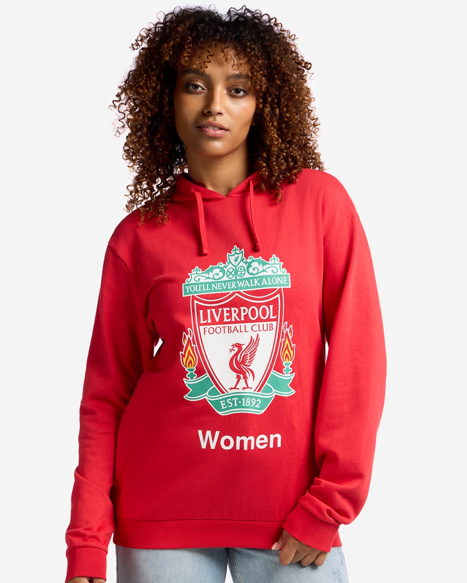 LFCW Adults Crest Hoody Red - Image 1