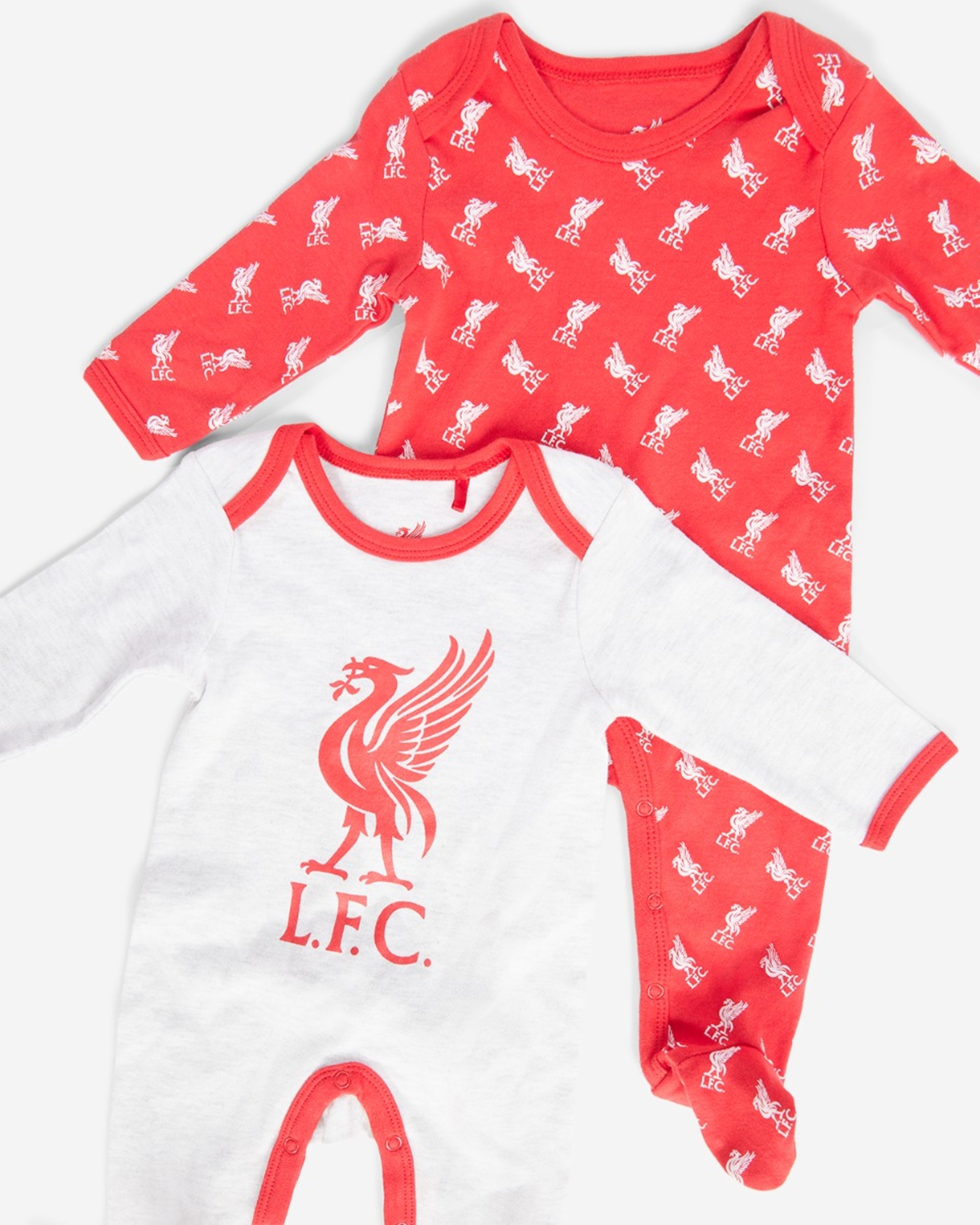 LFC 2-Pack Rød & Grå Baby Sovedragter - Image 2