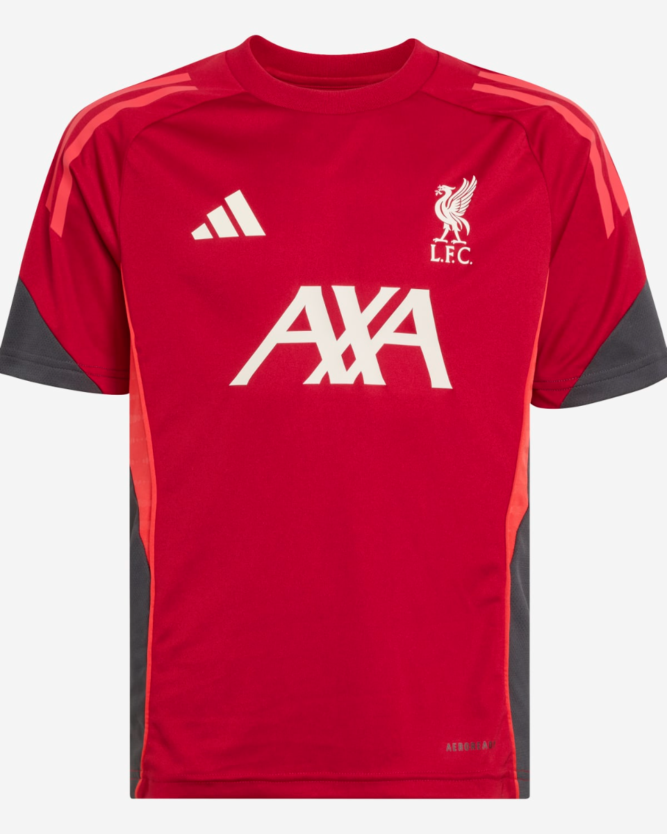 LFC adidas Juniors 25/26 Domestic Short Sleeve Tee Red