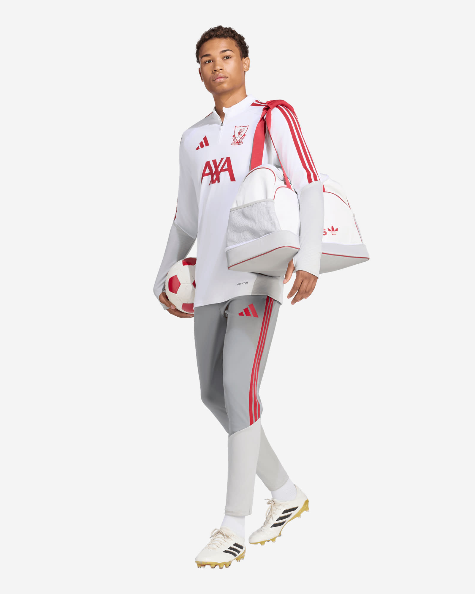 LFC adidas Mens 26/27 European Tiro Training Pants Grey - Image 3