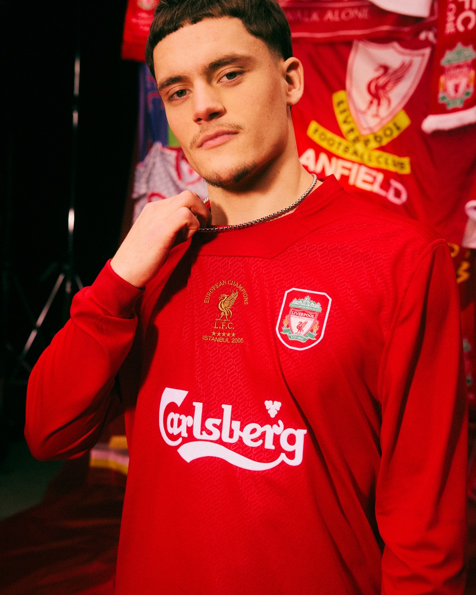LFC Mens Retro 2005 Istanbul Long Sleeve Shirt