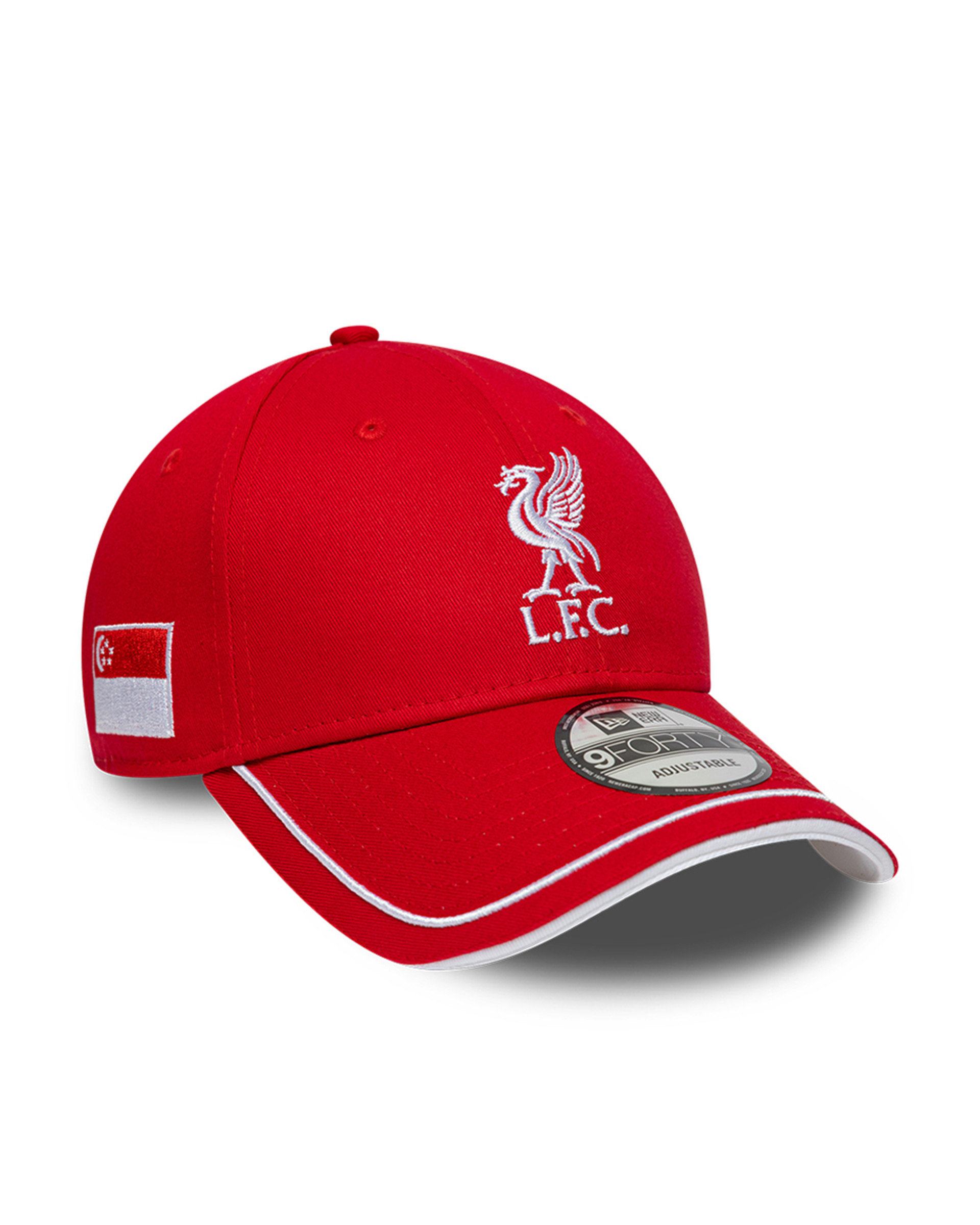 LFC New Era Adults สิงคโปร์ 9FORTY หมวก สีแดง - Image 1