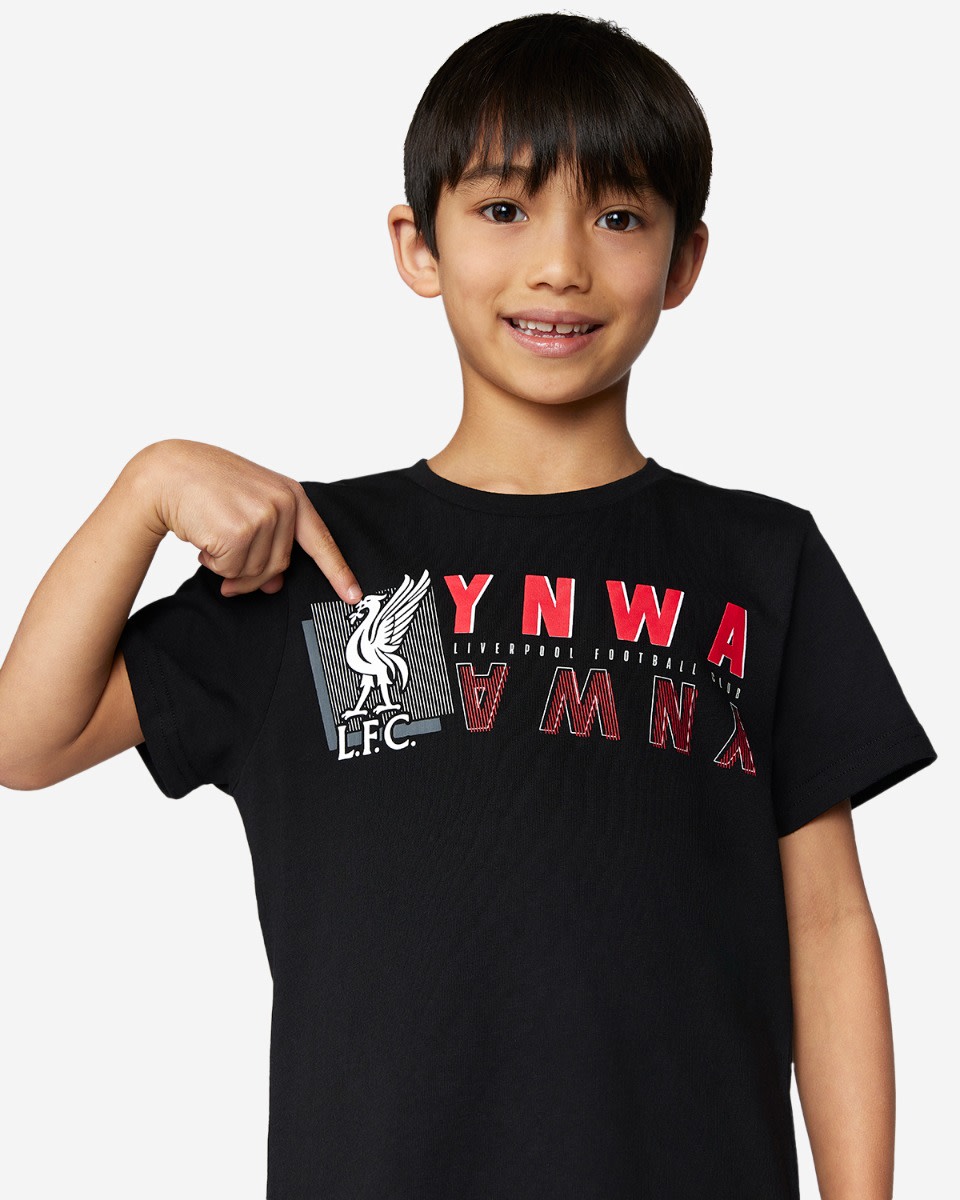 LFC Junior YNWA T-Shirt Schwarz - Image 2
