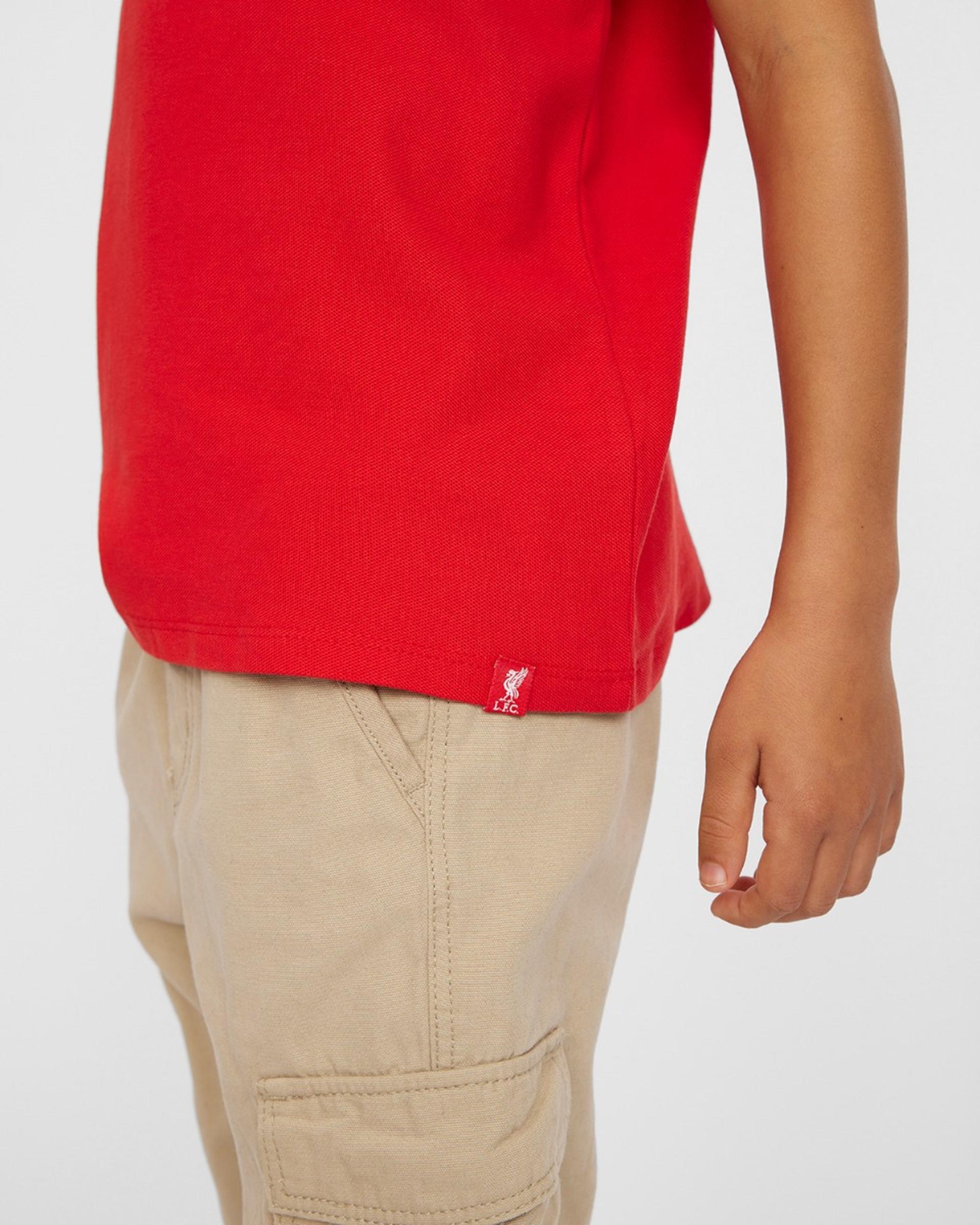 Polo rojo de manga corta LFC Junior - Image 3