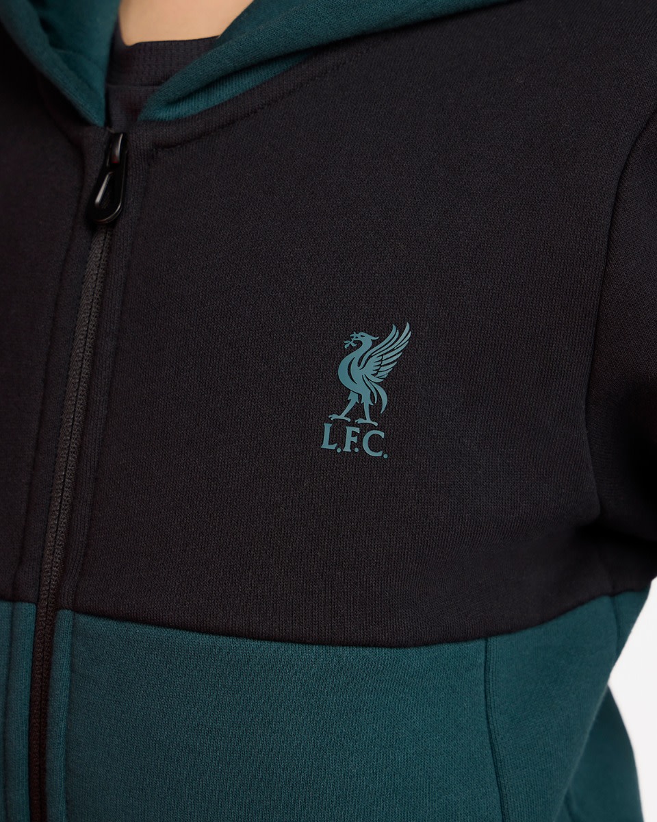 LFC ジュニアジップスルーパーカーブラック - Image 2