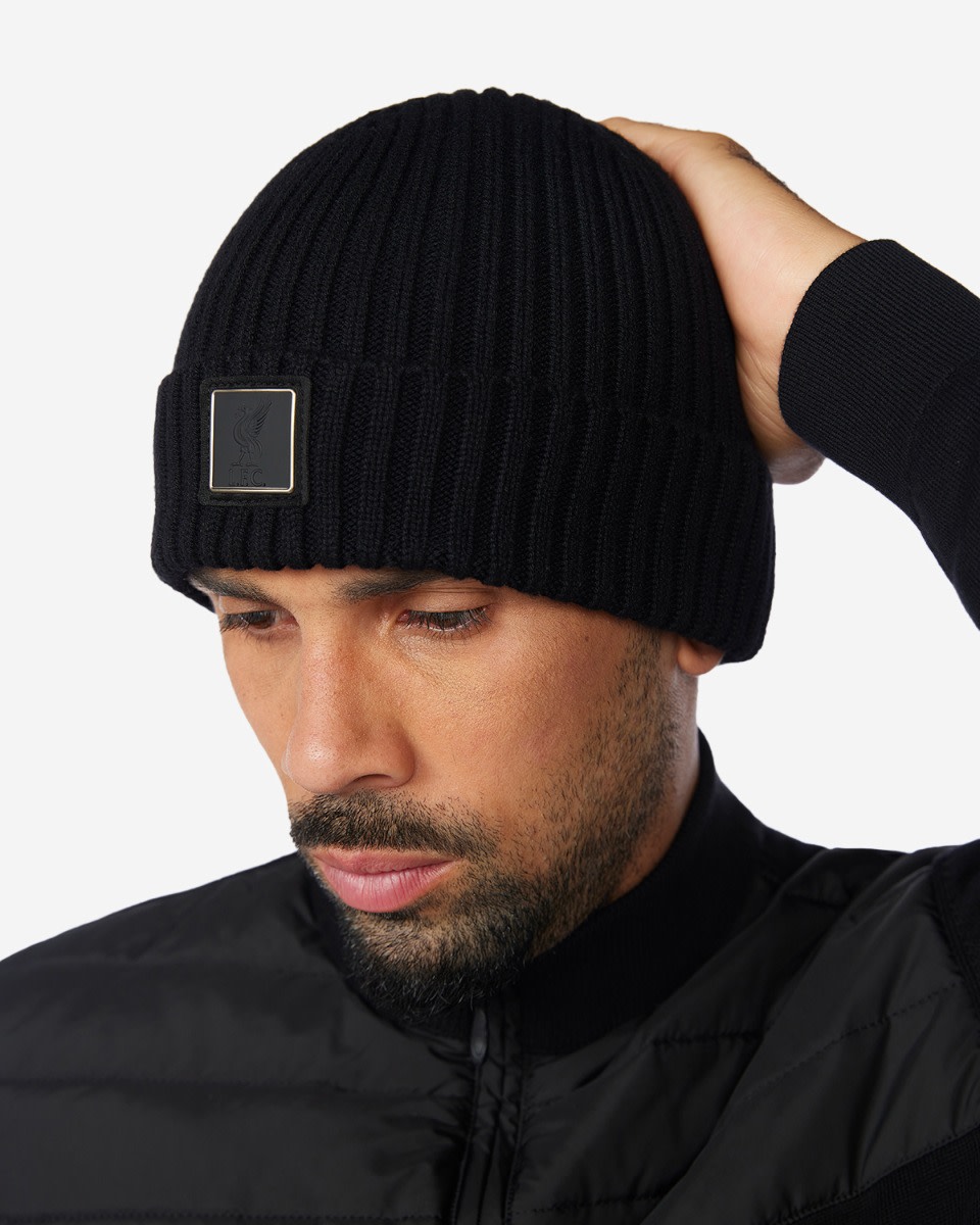 LFC Mens Firma Wool Blend Beanie Black - Image 2
