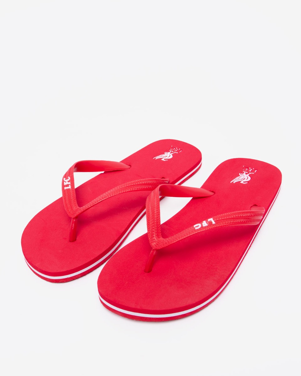 LFC Mens Flip Flops Red - Image 1