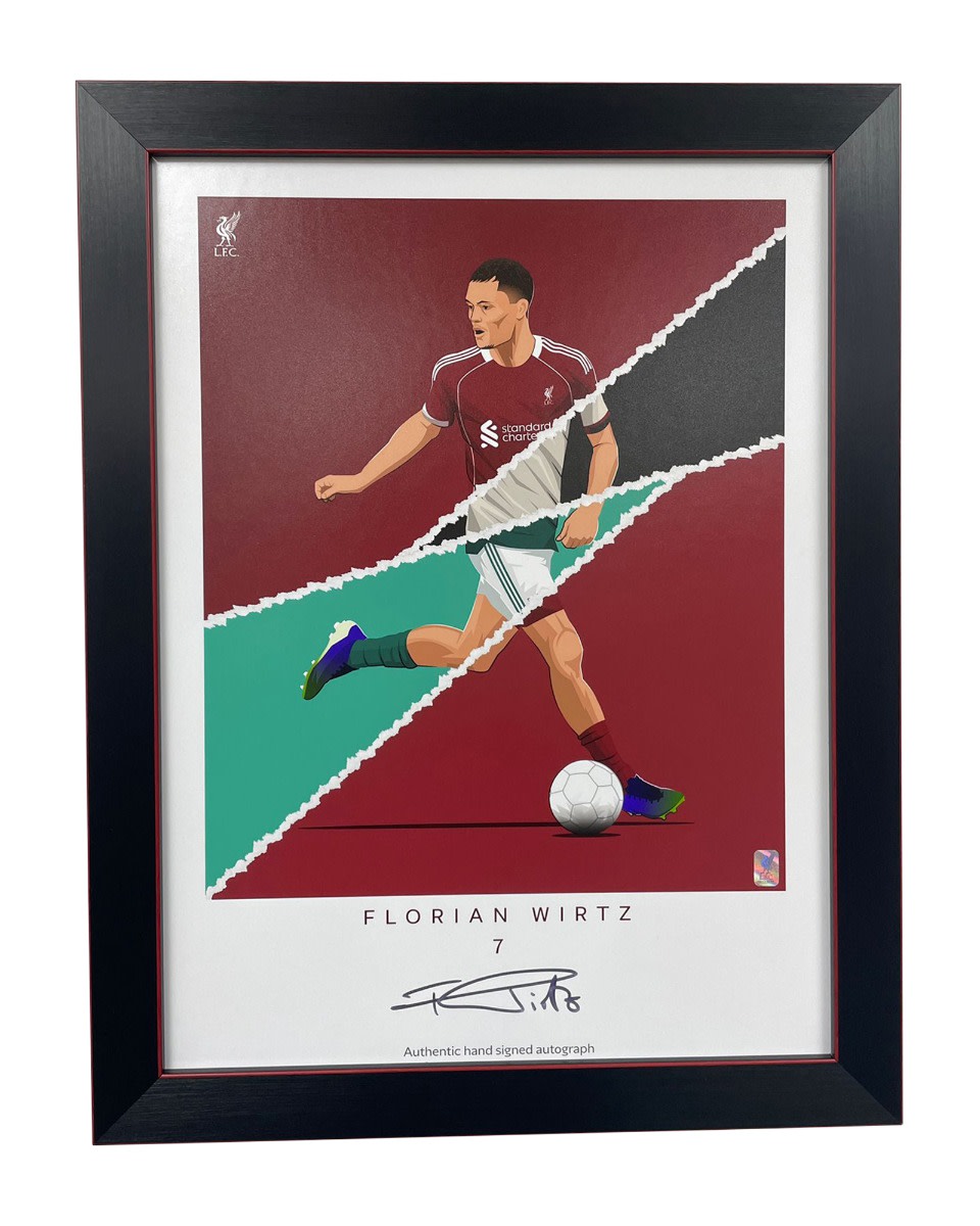 LFC Signed Wirtz Framed Print - Image 1