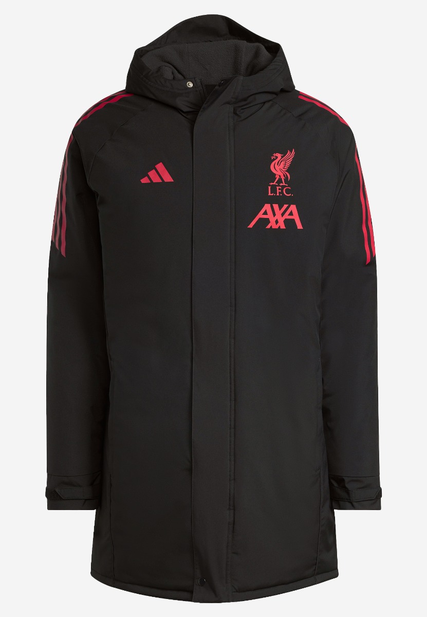 LFC adidas Mens 25/26 Domestic Long Match Day Jacket Black