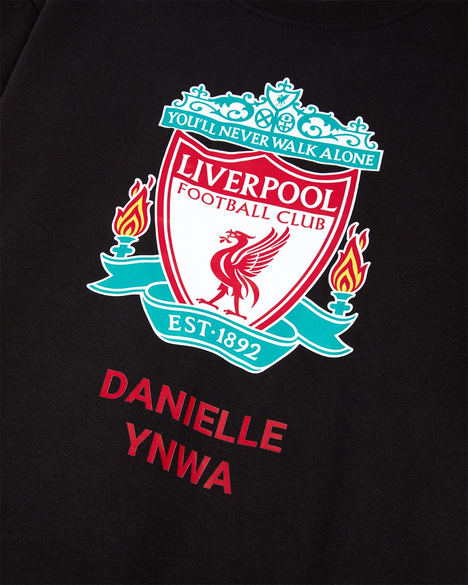 เสื้อยืดสีดำส่วนบุคคล LFC Crest - Image 3