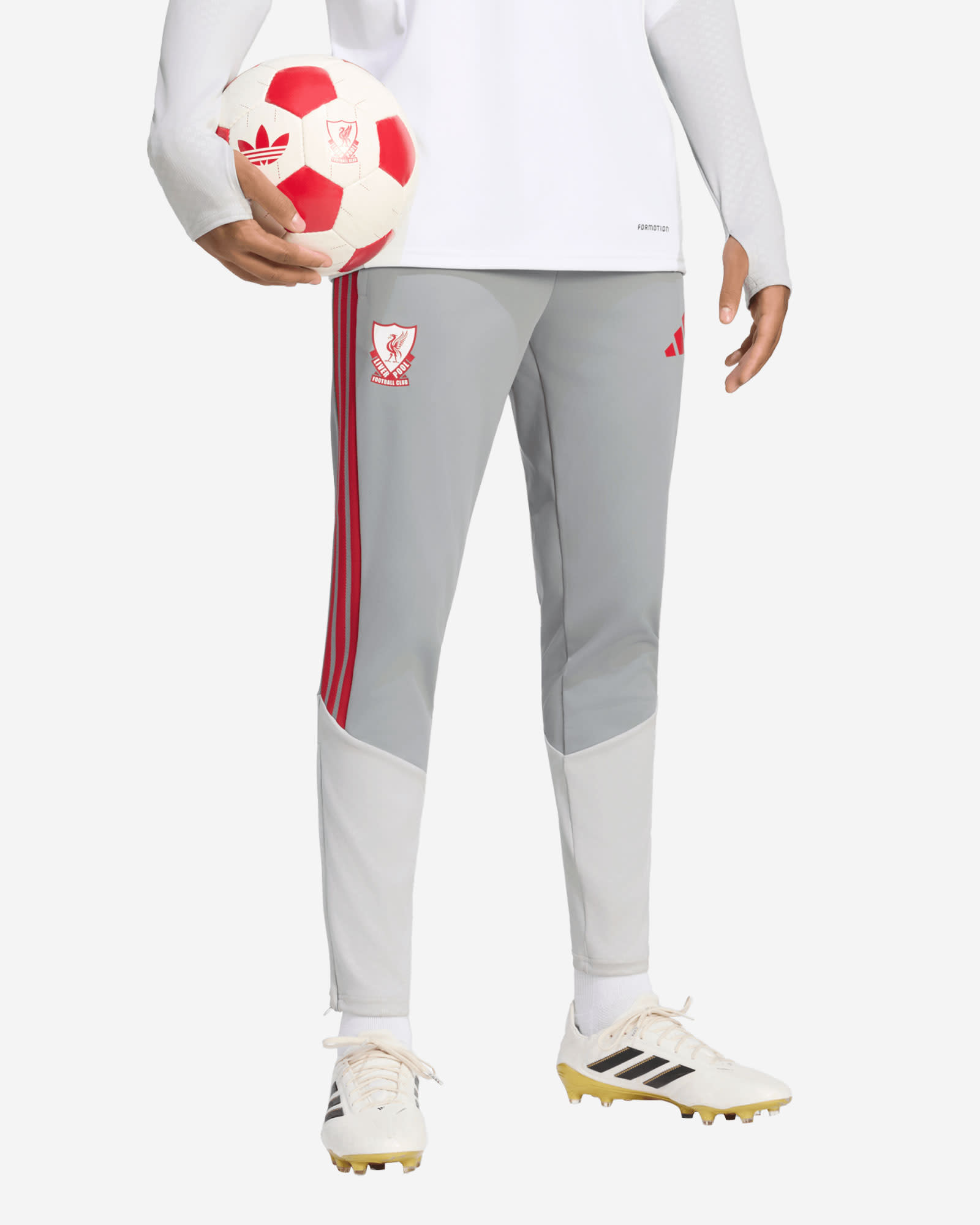 LFC adidas Mens 26/27 European Tiro Training Pants Grey - Image 1