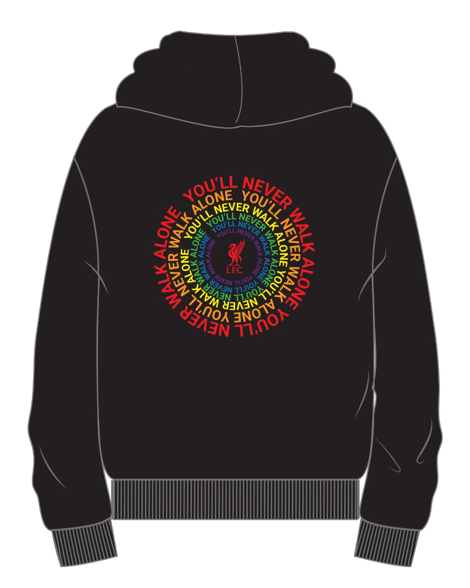 LFC Adults Pride Hoodie Black - Image 1