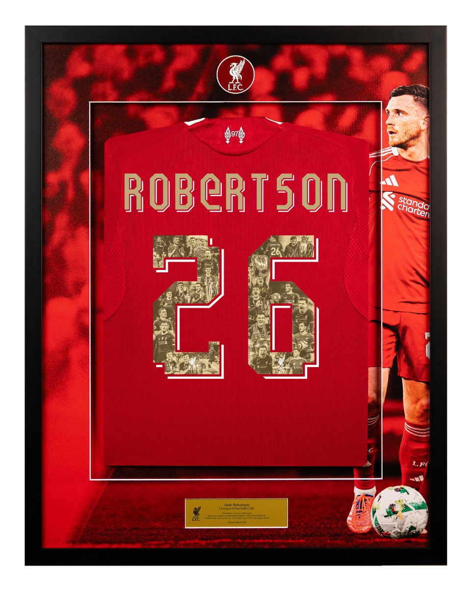 LFC Framed 25/26 Robertson Hero Shirt - Image 1