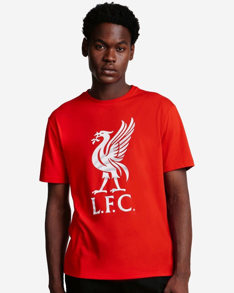 LFC Mens Liverbird Swirl Tee Red - Image 3