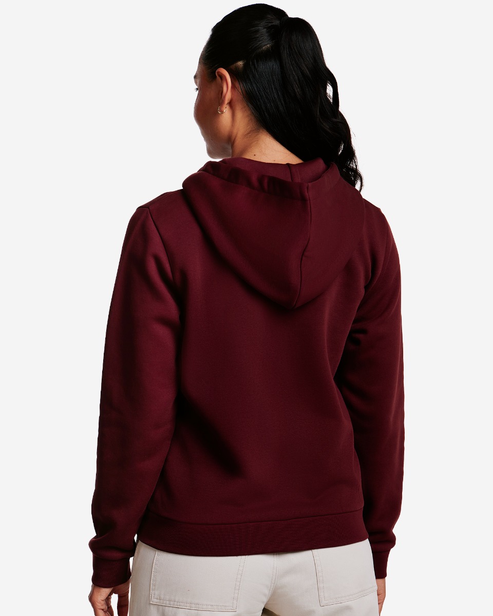 LFC Kapuzenpulli mit durchgehendem Reißverschluss für Damen, Dunkelrot - Image 4